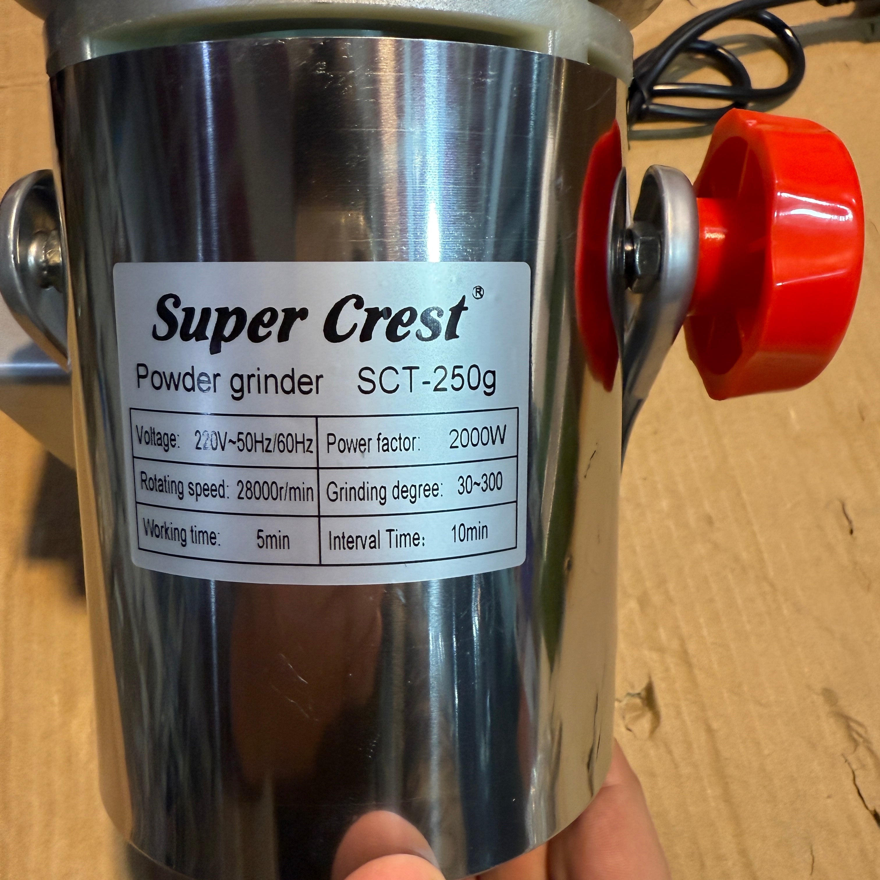 Super Crest Stanless Steel 250Gram Grinder