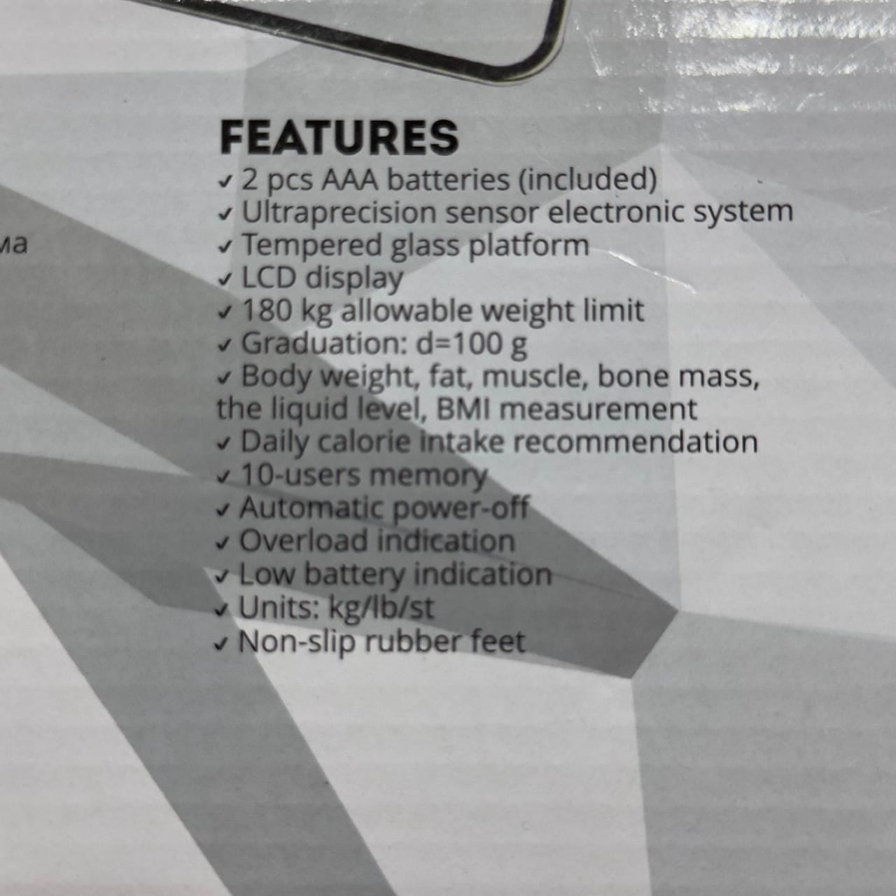 Galaxy Digital Smart Body Weight Scale