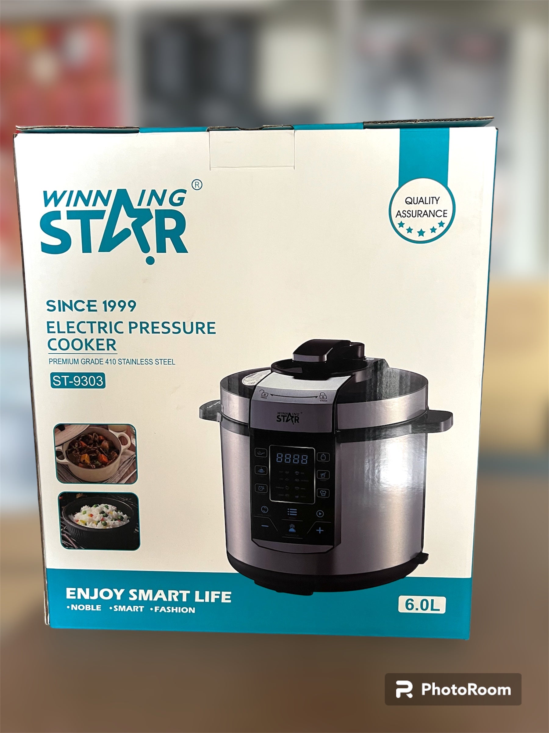 High Quality Digital Tech Display 6Litre Pressure Cooker