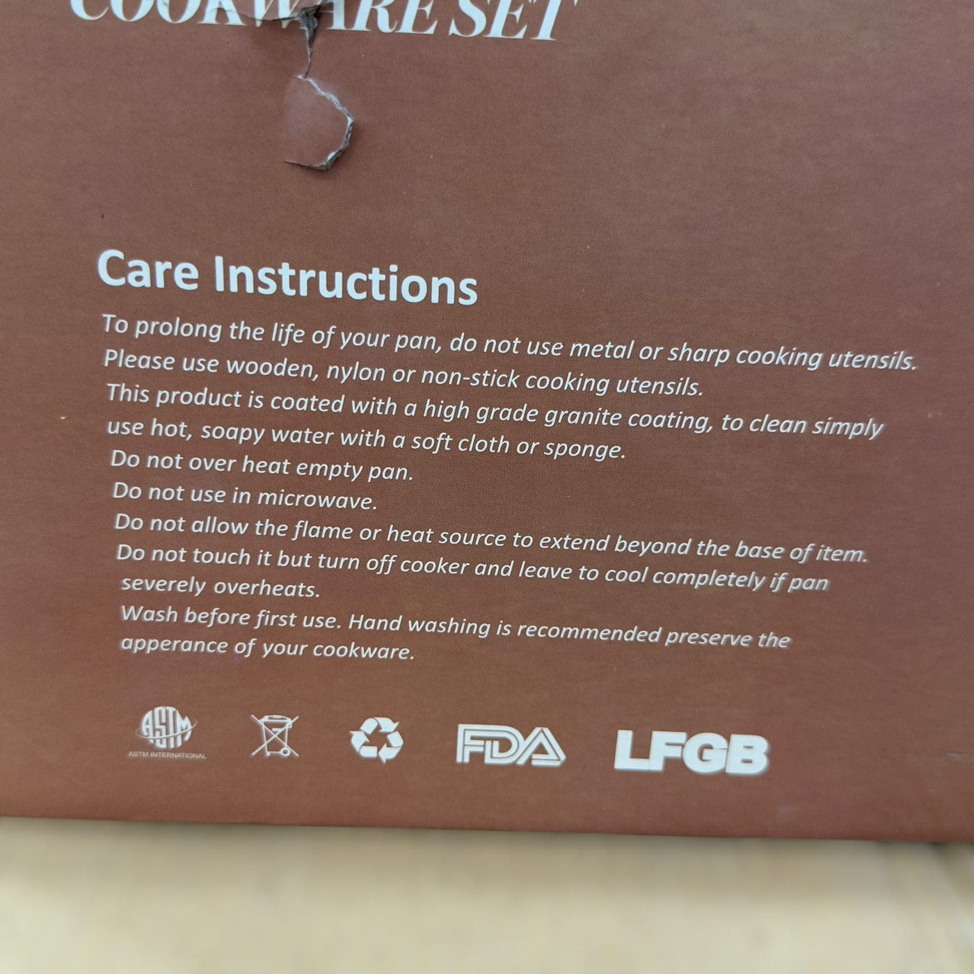 Osfe 14pcs Granite Induction Based Cookware Set