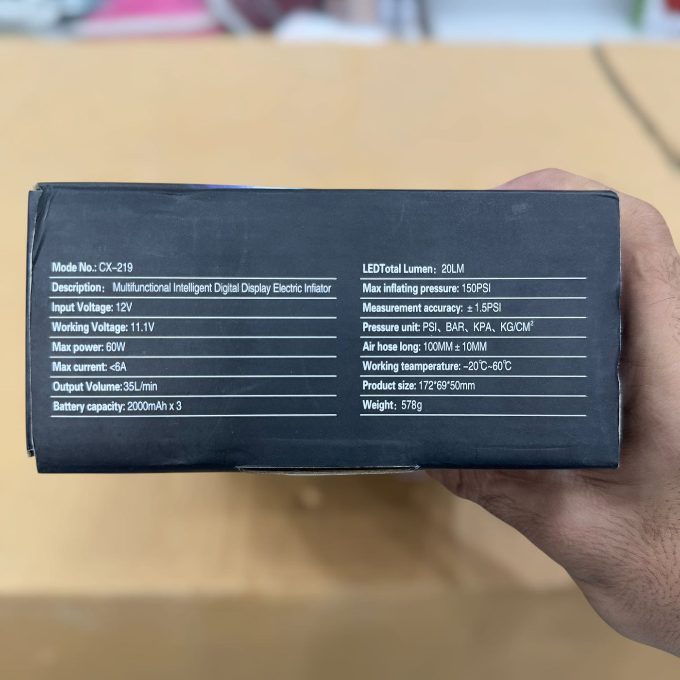 Imported Malfunctional Intelligent Digital Display Electric Inflator