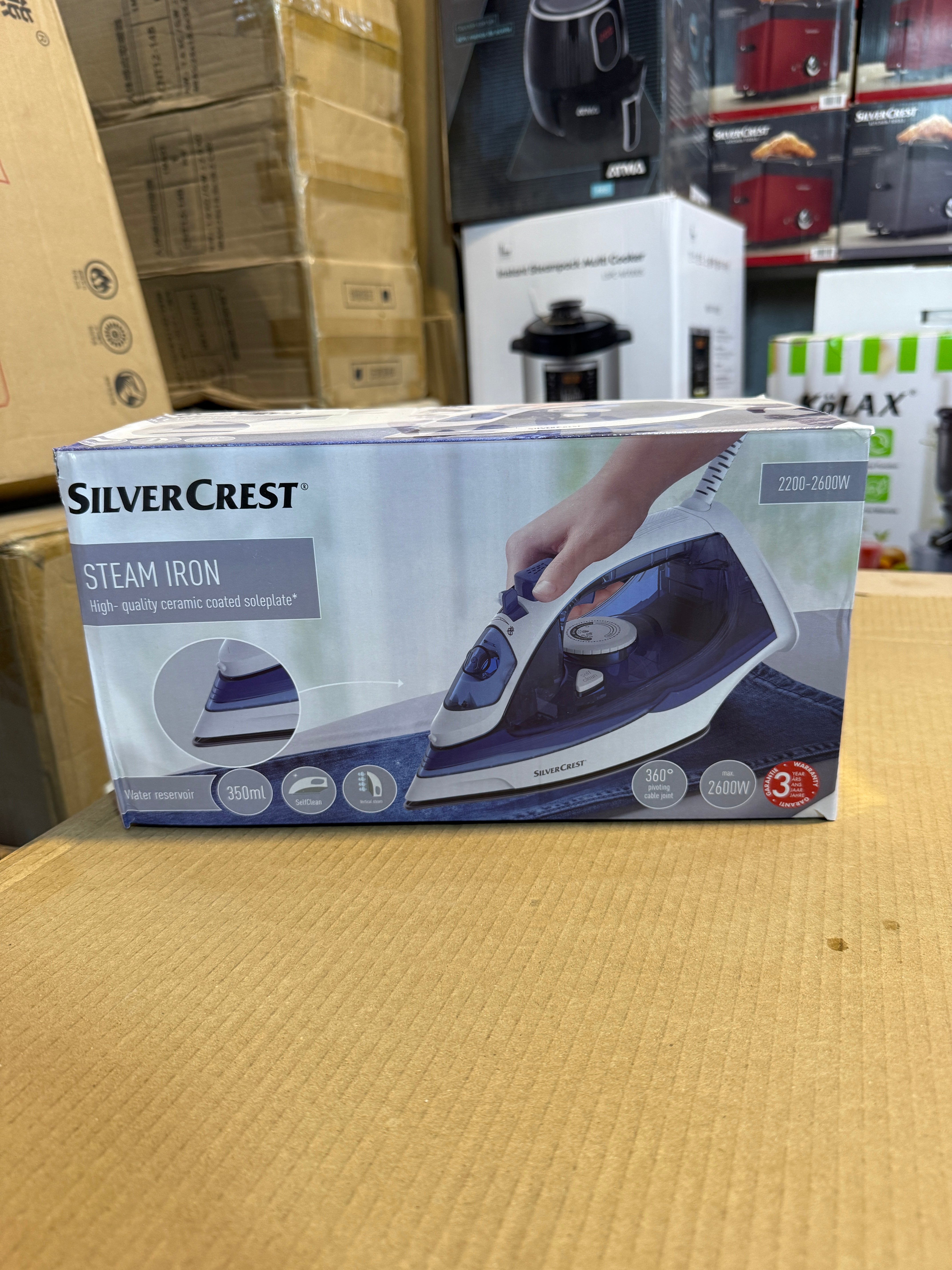 Silver Crest Silver Plate Steam Iron