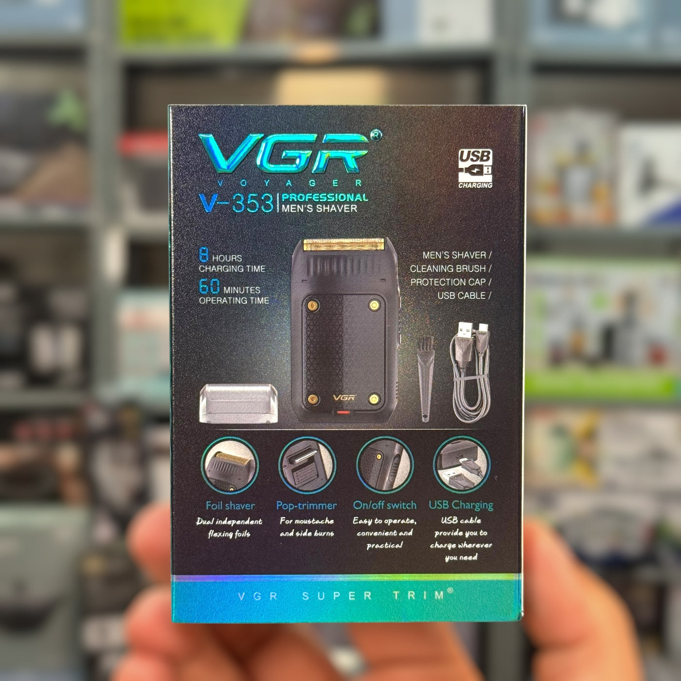 VGR Rechargeable Shaver