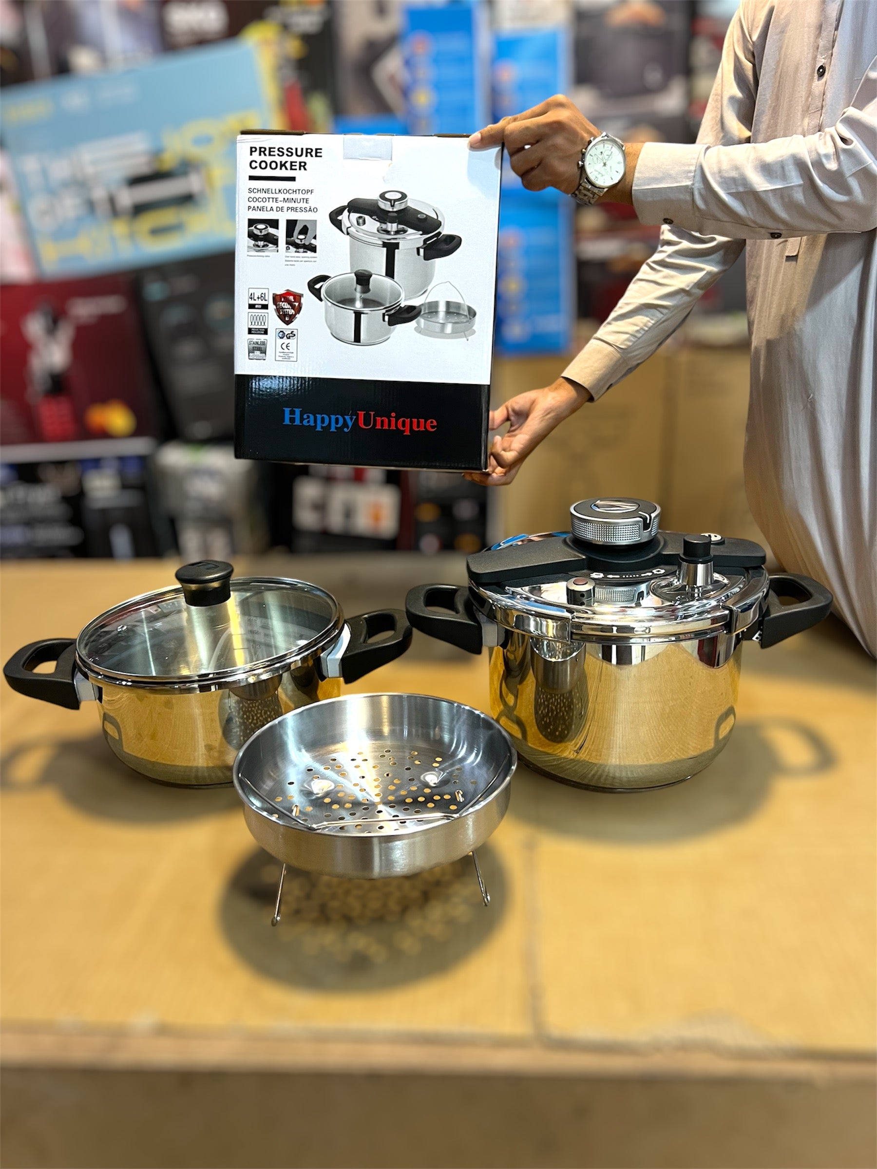 Germany Branded Stanless steel 3in1 Pressure Cooker