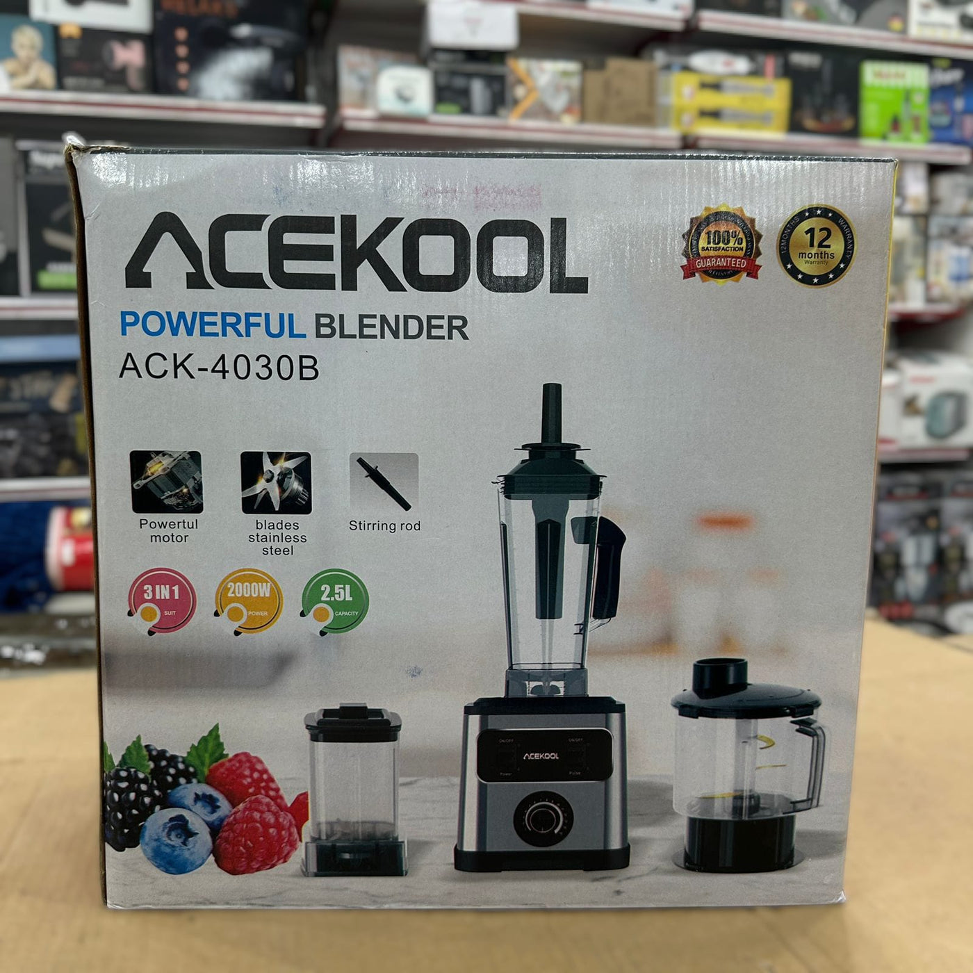 Acekool 3 in 1 Powerful Blender Set