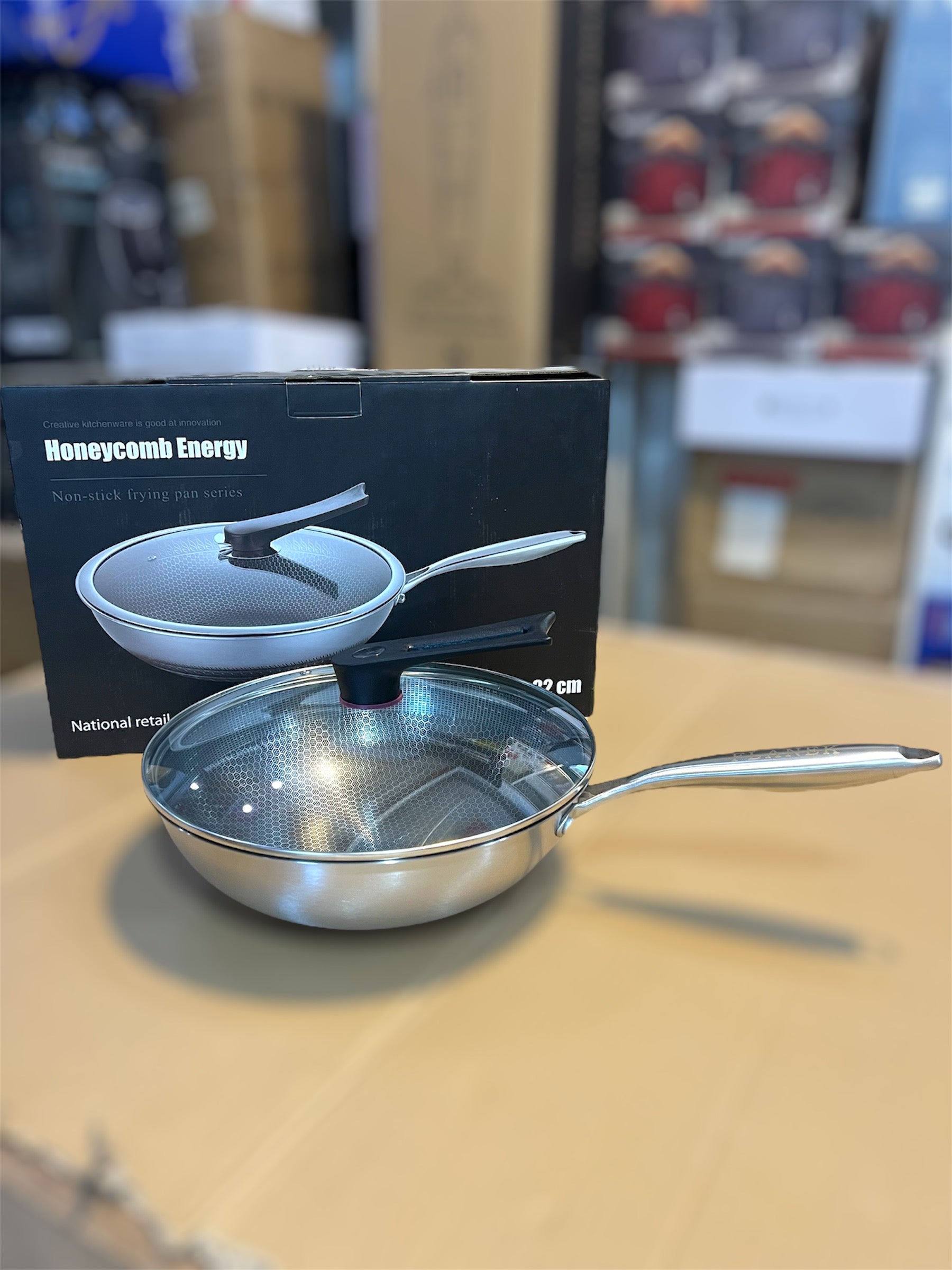 Lott Imported Hanycomb Laser Coating Fry Pan