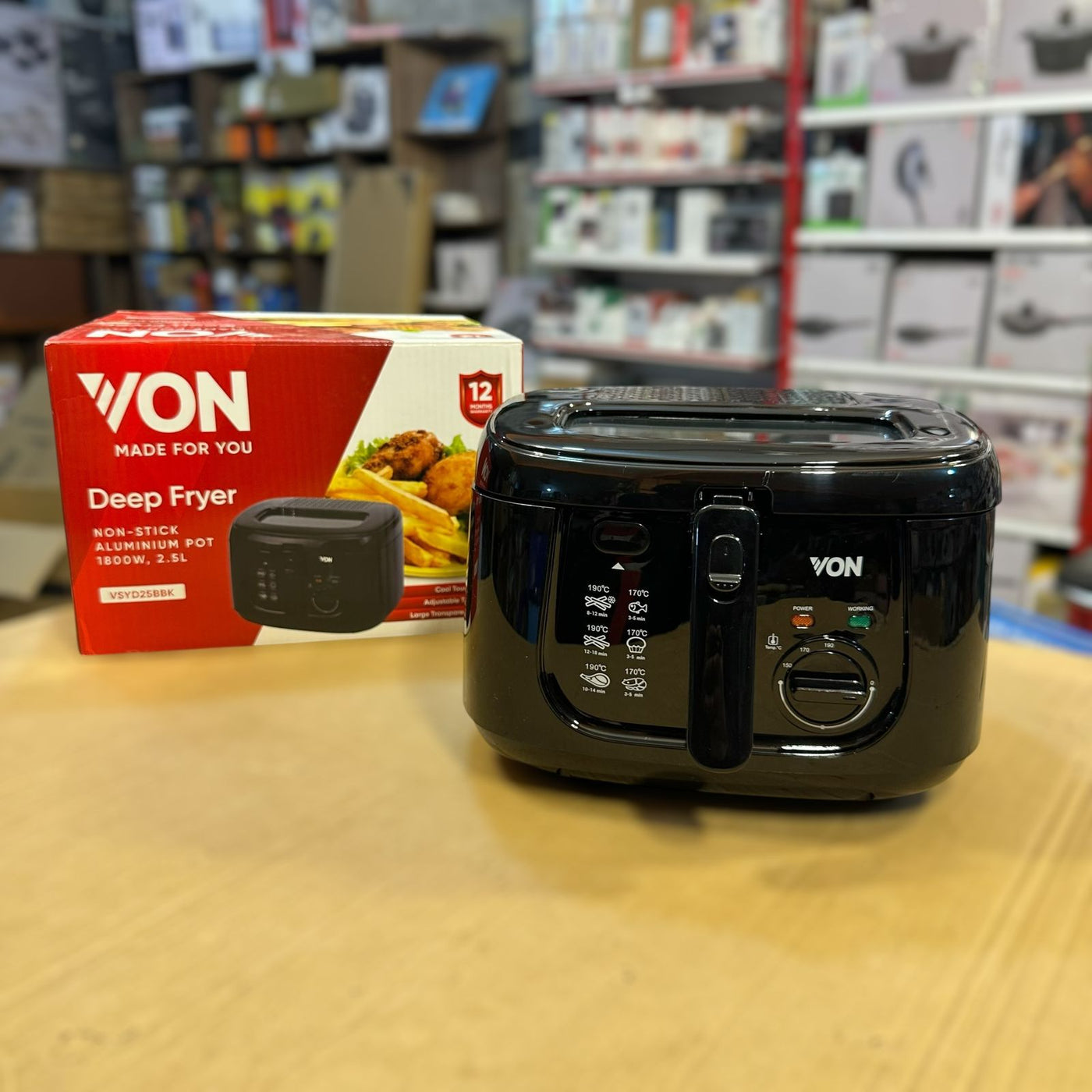 Imported VON 2.5Litre Electric Deep Fryer