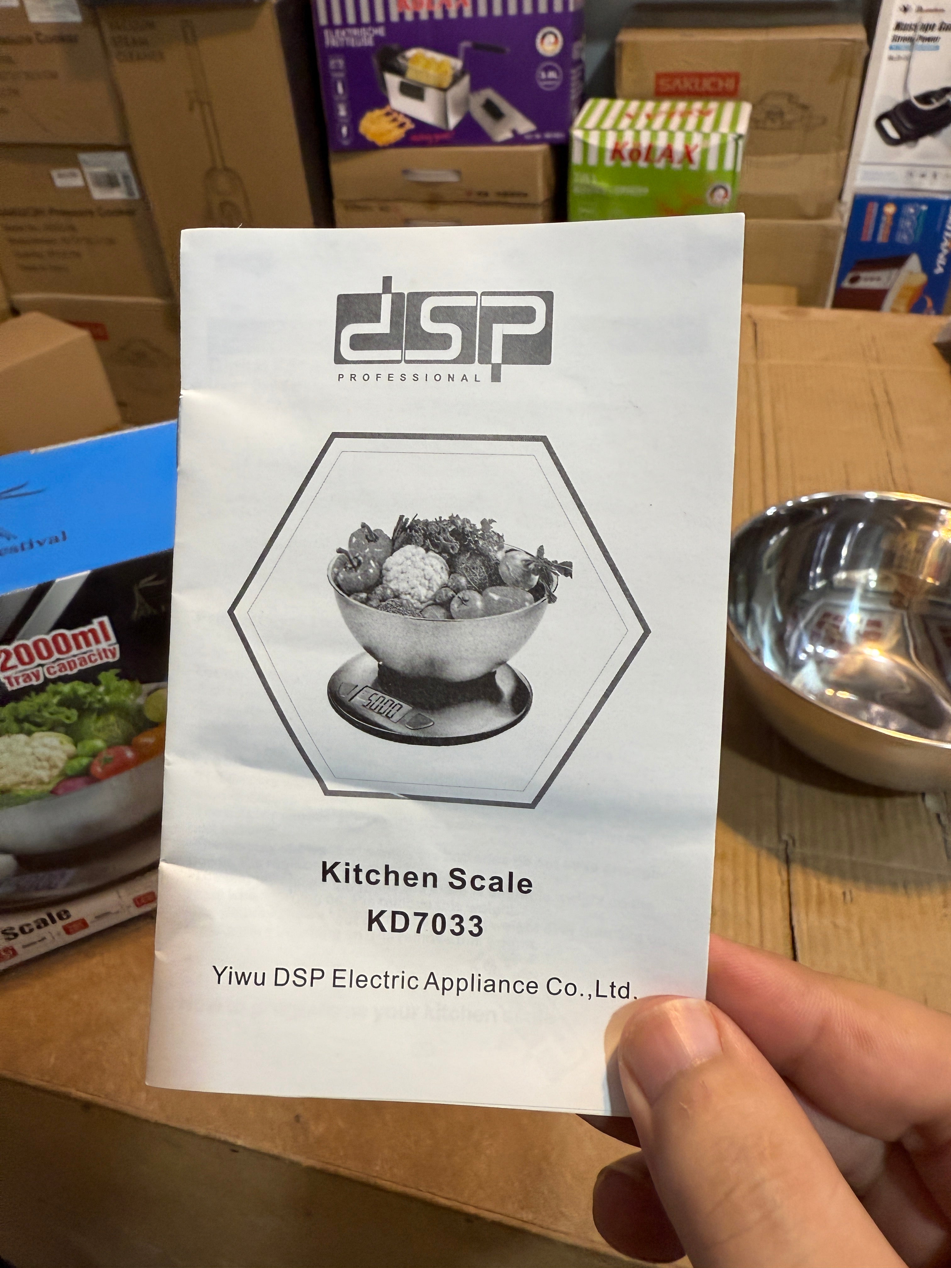 Dsp France Brand 5000g Digital Kitchen Scale