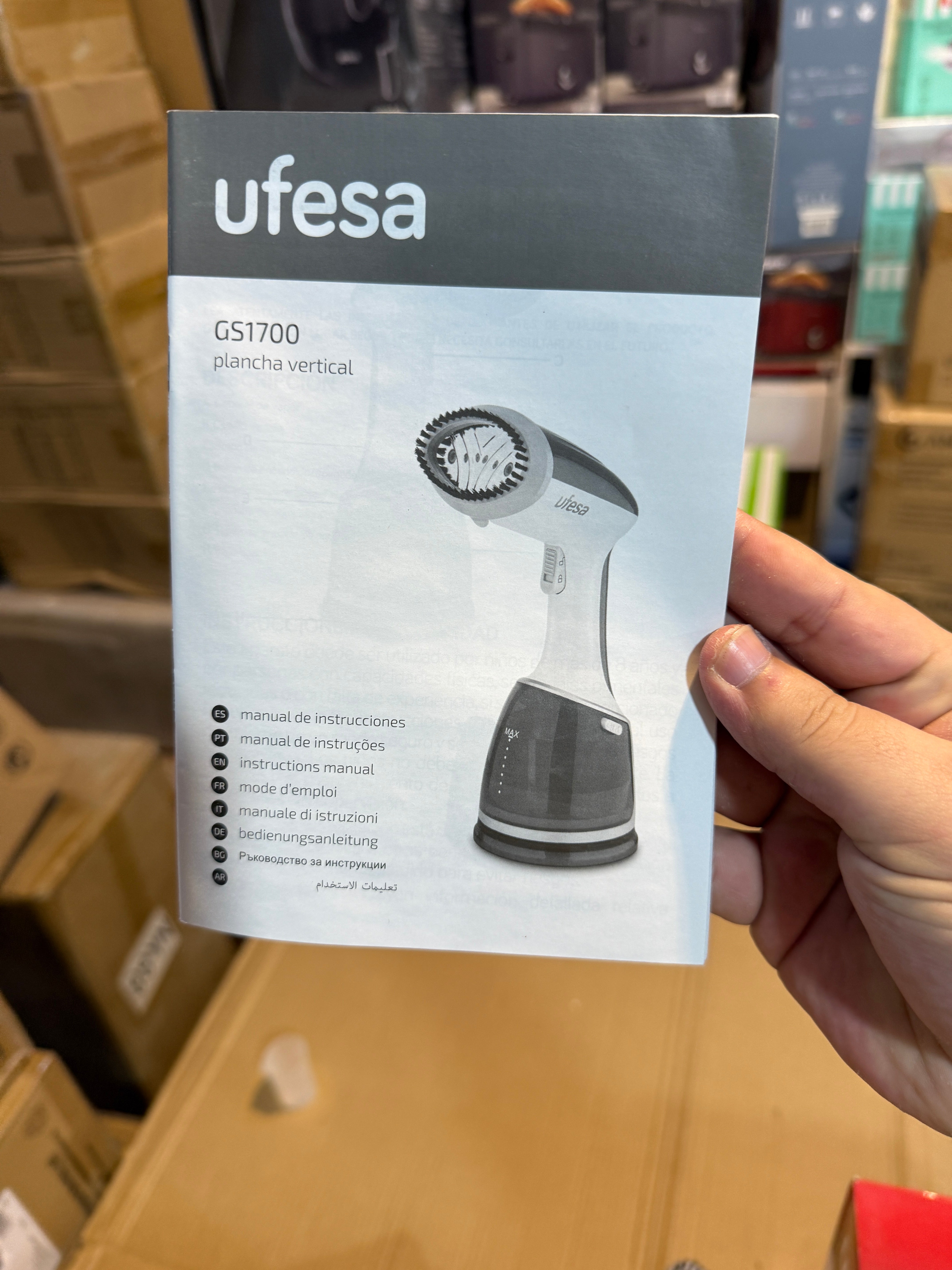 Ufesa Spain Branded Handy Garments Steamer