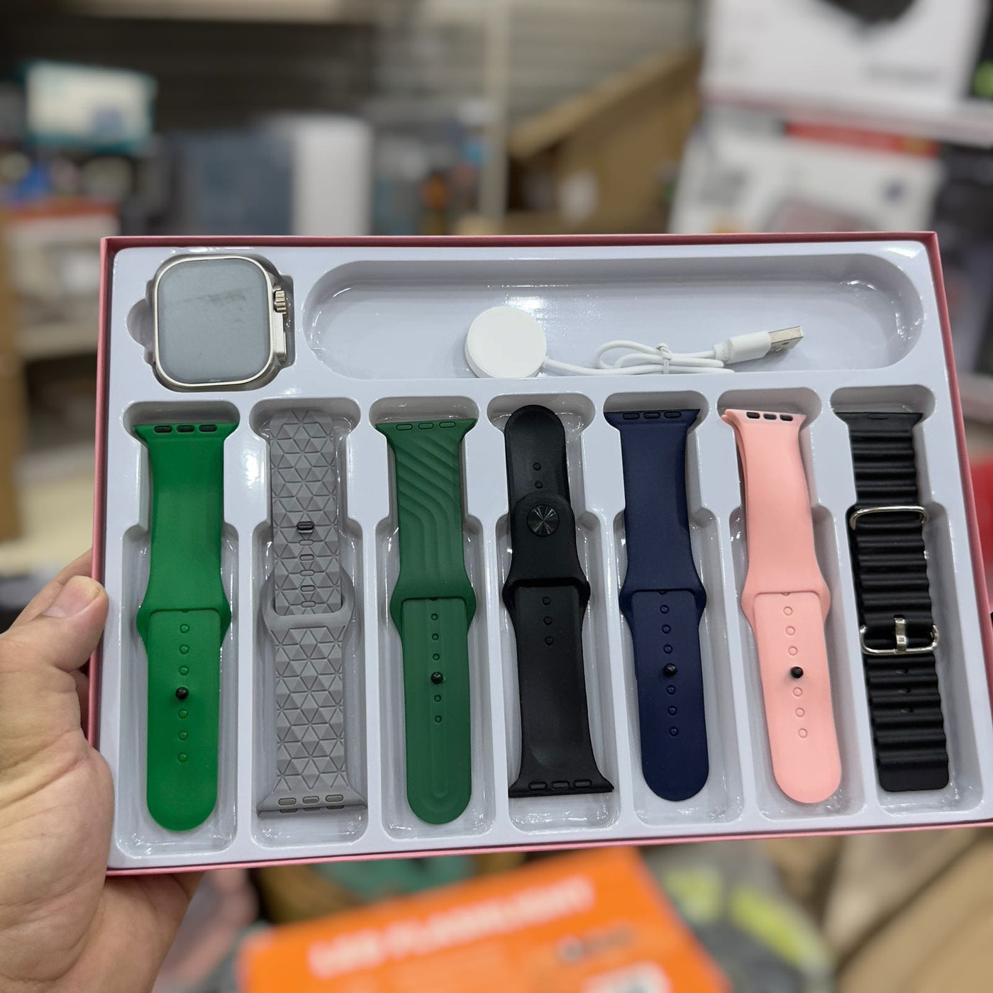 Imported Ultra 3 Smart Watch with 7 Straps
