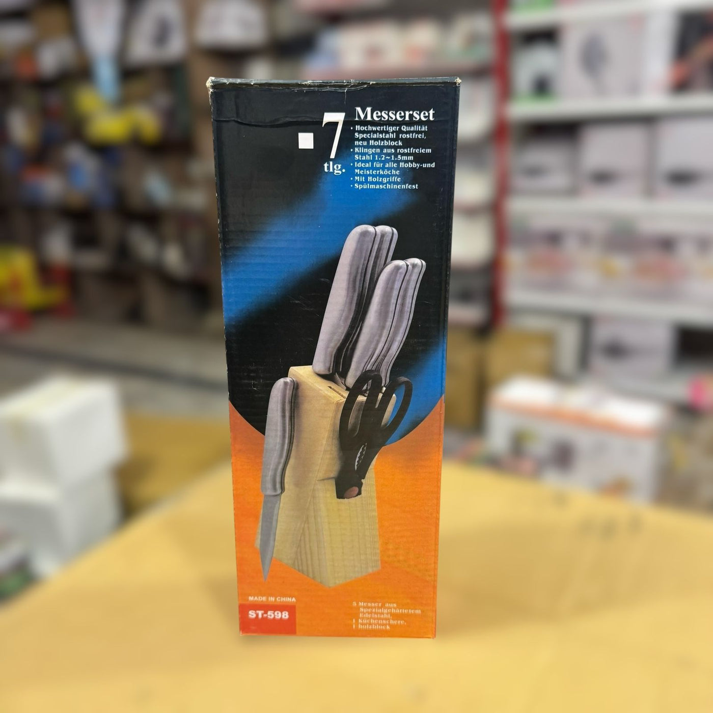 Imported 8pcs Knife Set With Wooden Base