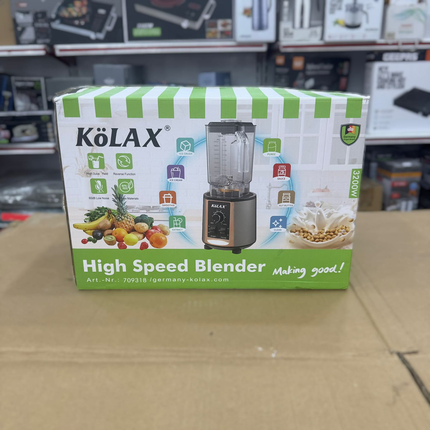 Kolax Self Cleaning Commercial Blender