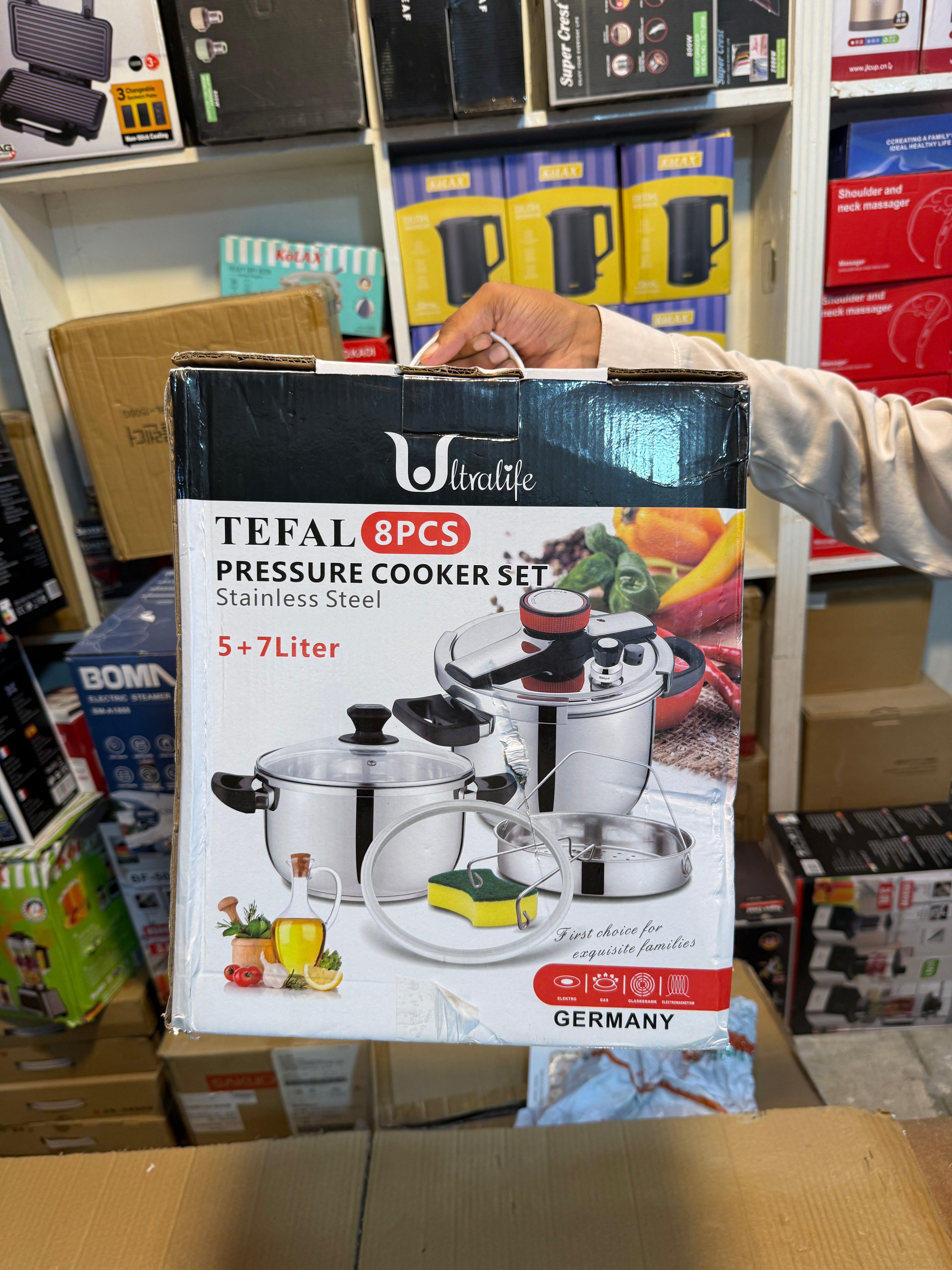 Imported Tefal 8pcs Automatic Pressure Cooker