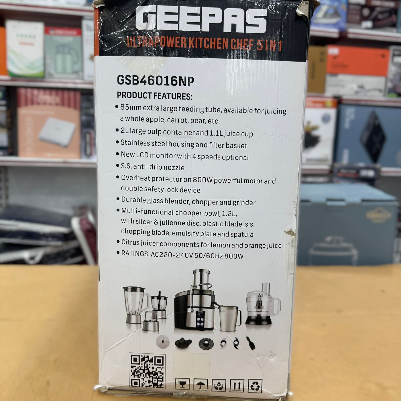 GEEPAS Digital 5 in 1 Food Factory-46016