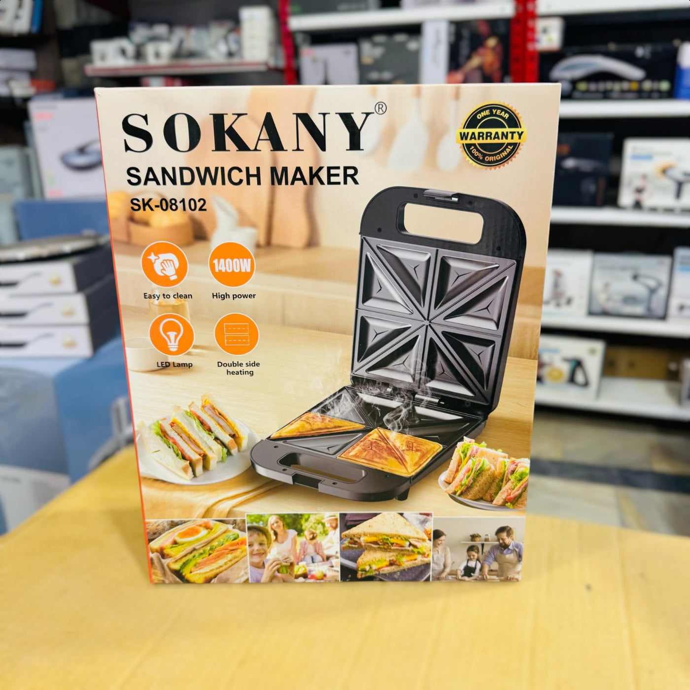 Sokany 8slice Sandwich Maker