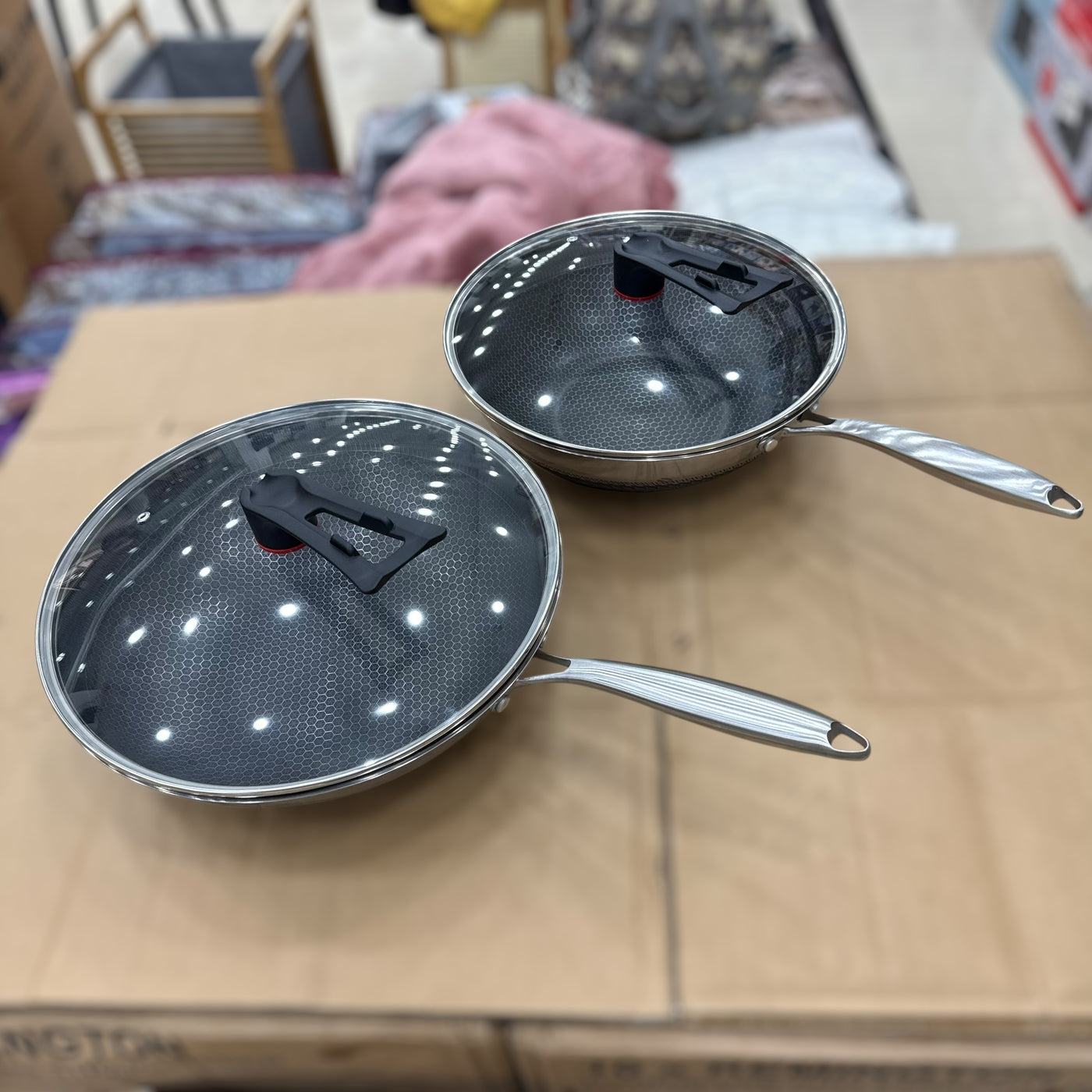 Imported Laser Coated Deep karai with Handle