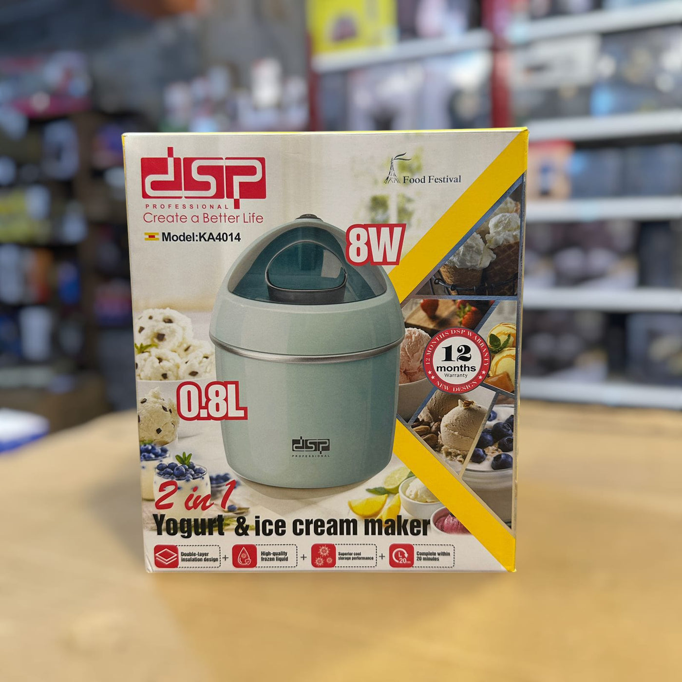 DSP 2 In 1 Yogurt & Ice Cream Maker