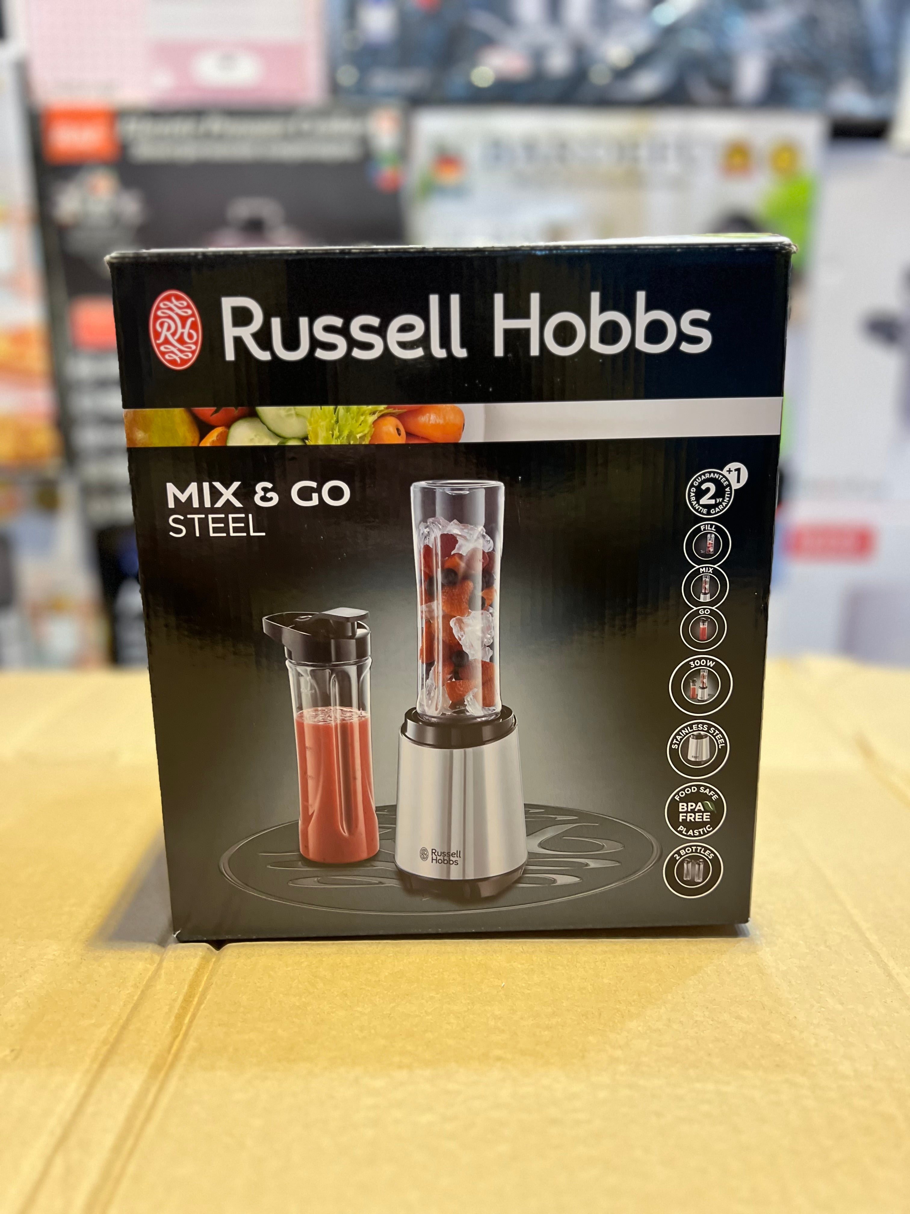 Original Russell Hubbs Mix & Go Steel Blender