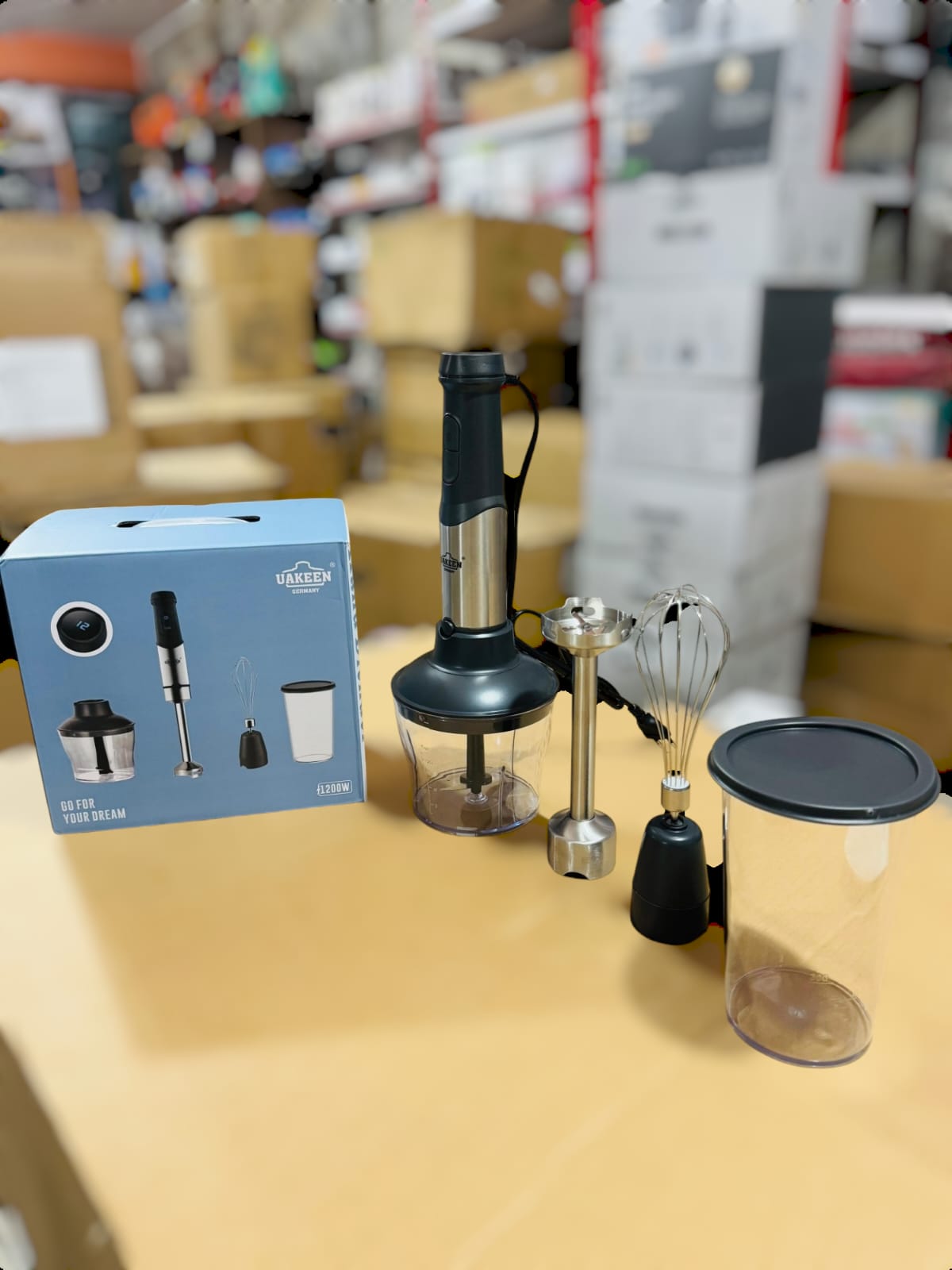 Uakeen Digital 4 in 1 Hand Blender Set ZL-515