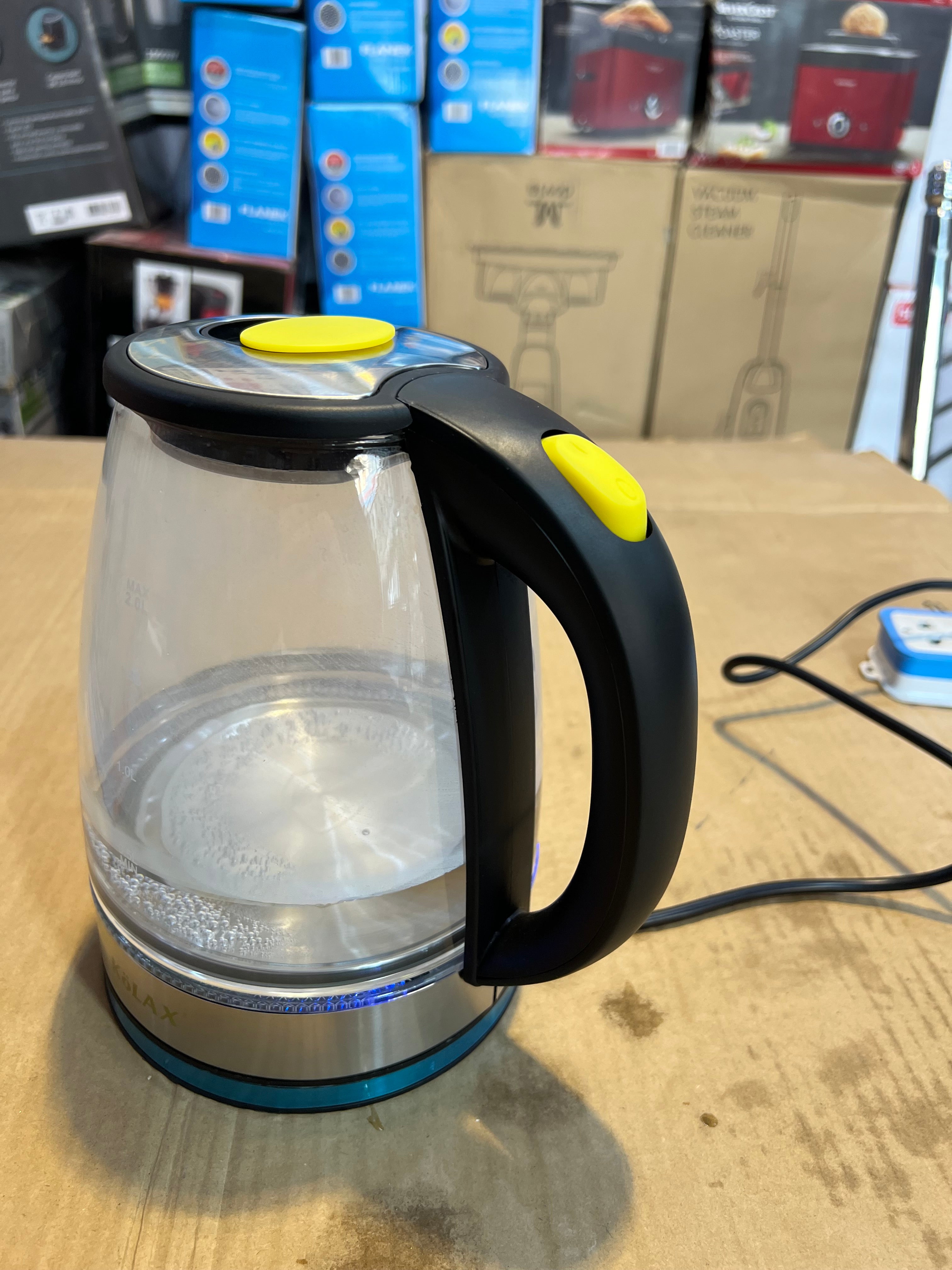 Kolax Germany Branded Transparent Electric Kettle