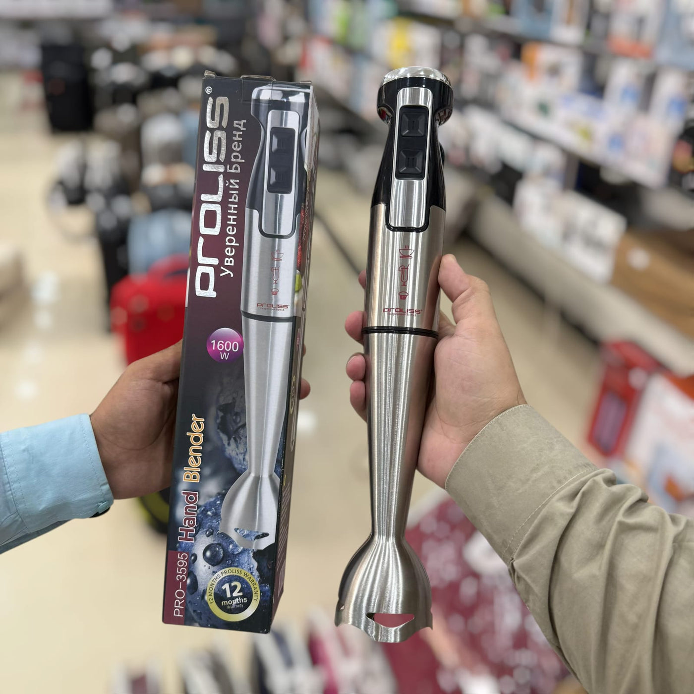 PROLISS stainless steel hand blender Stick