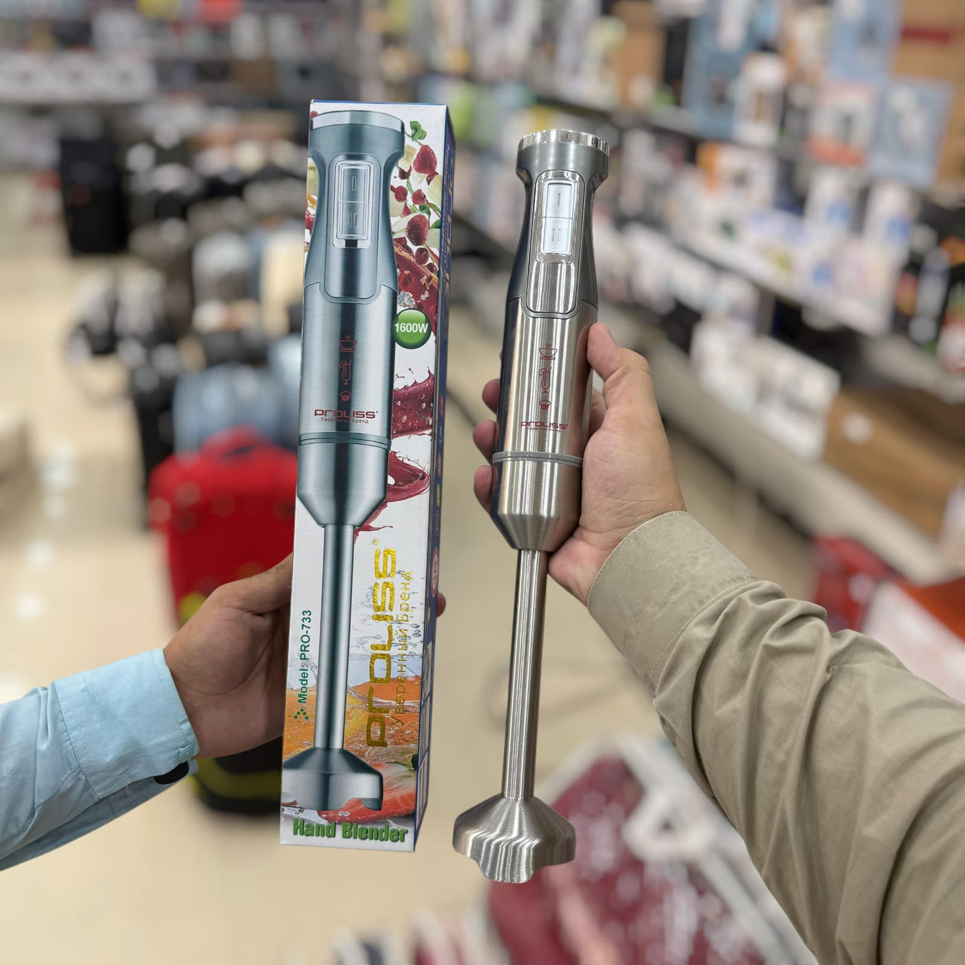 PROLISS stainless steel hand blender Stick