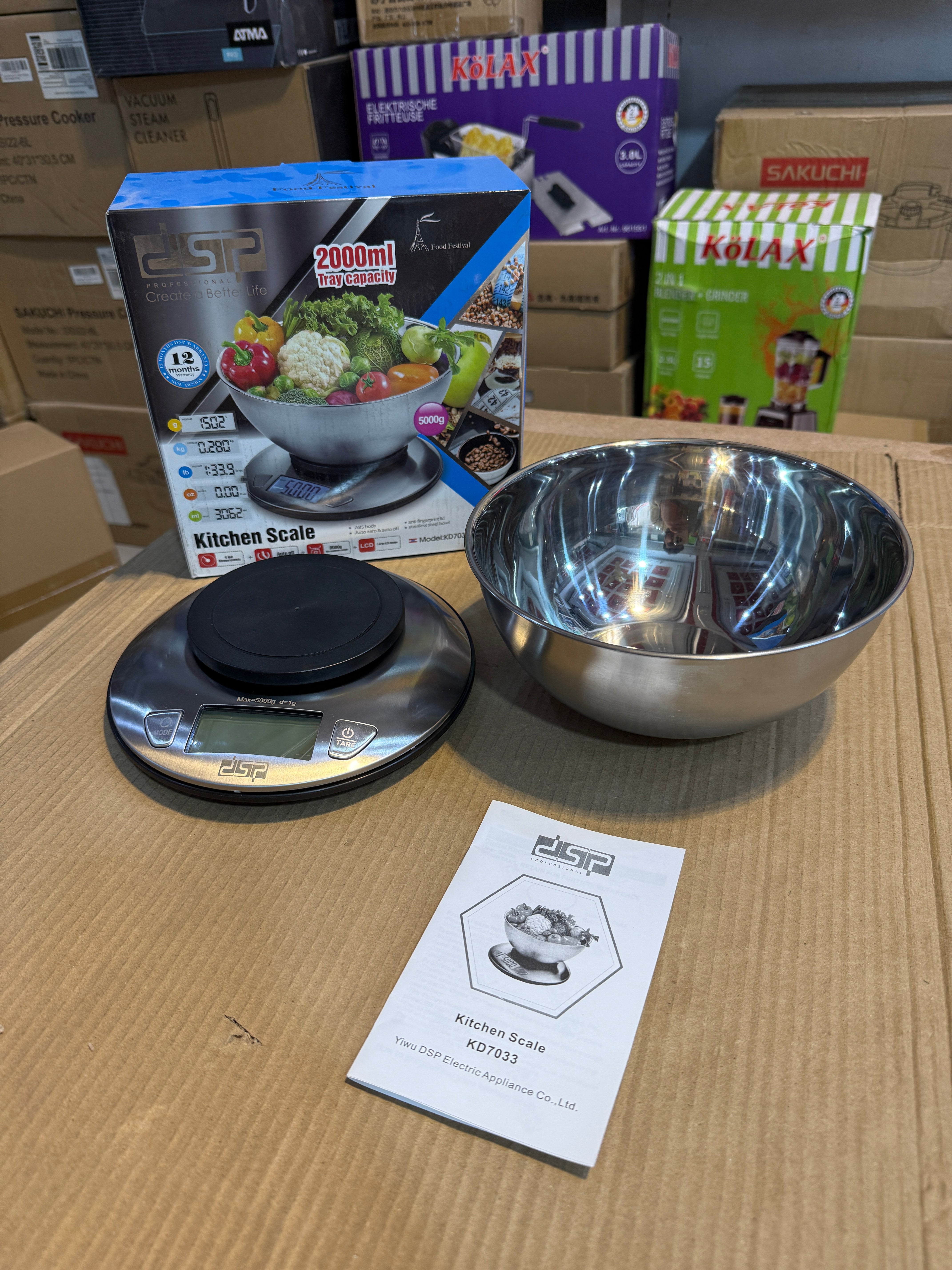 Dsp France Brand 5000g Digital Kitchen Scale