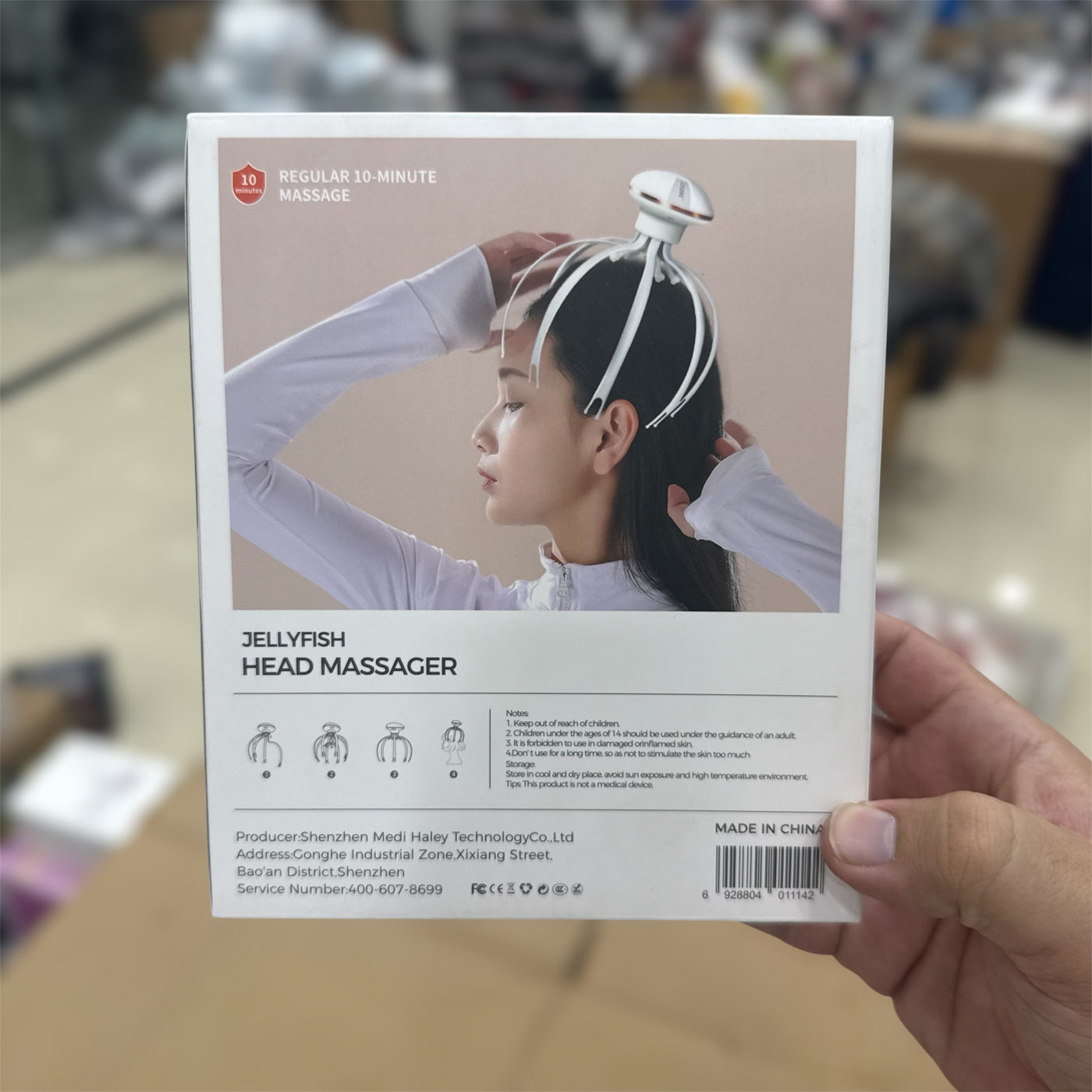 MDHL Jellyfish RechargeableHead Massager