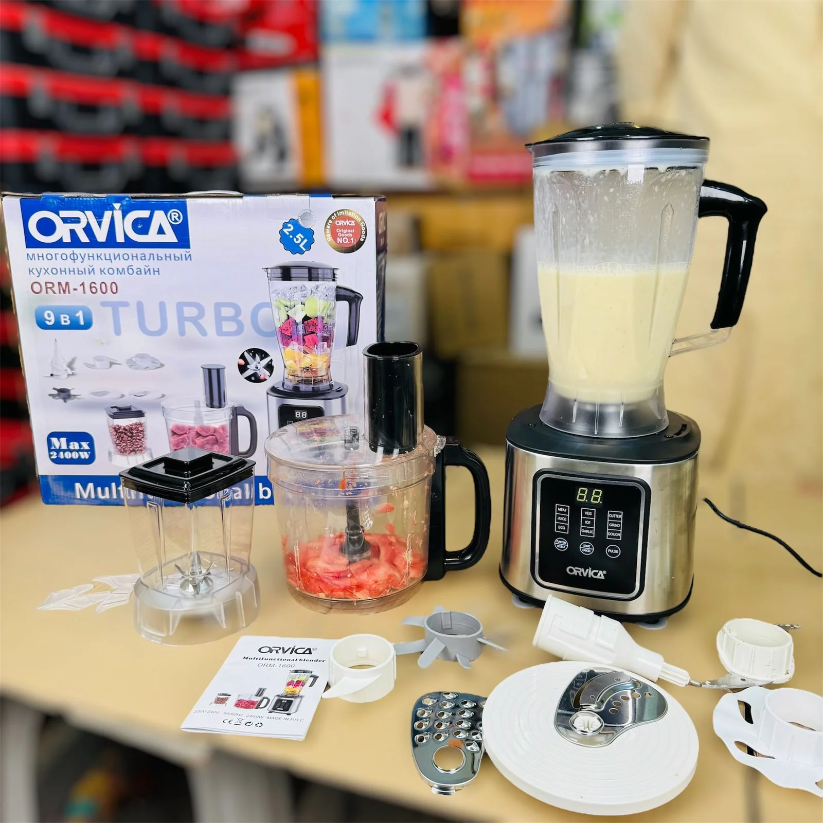 Orvica 9in1 Multifunction Digital Blender Set