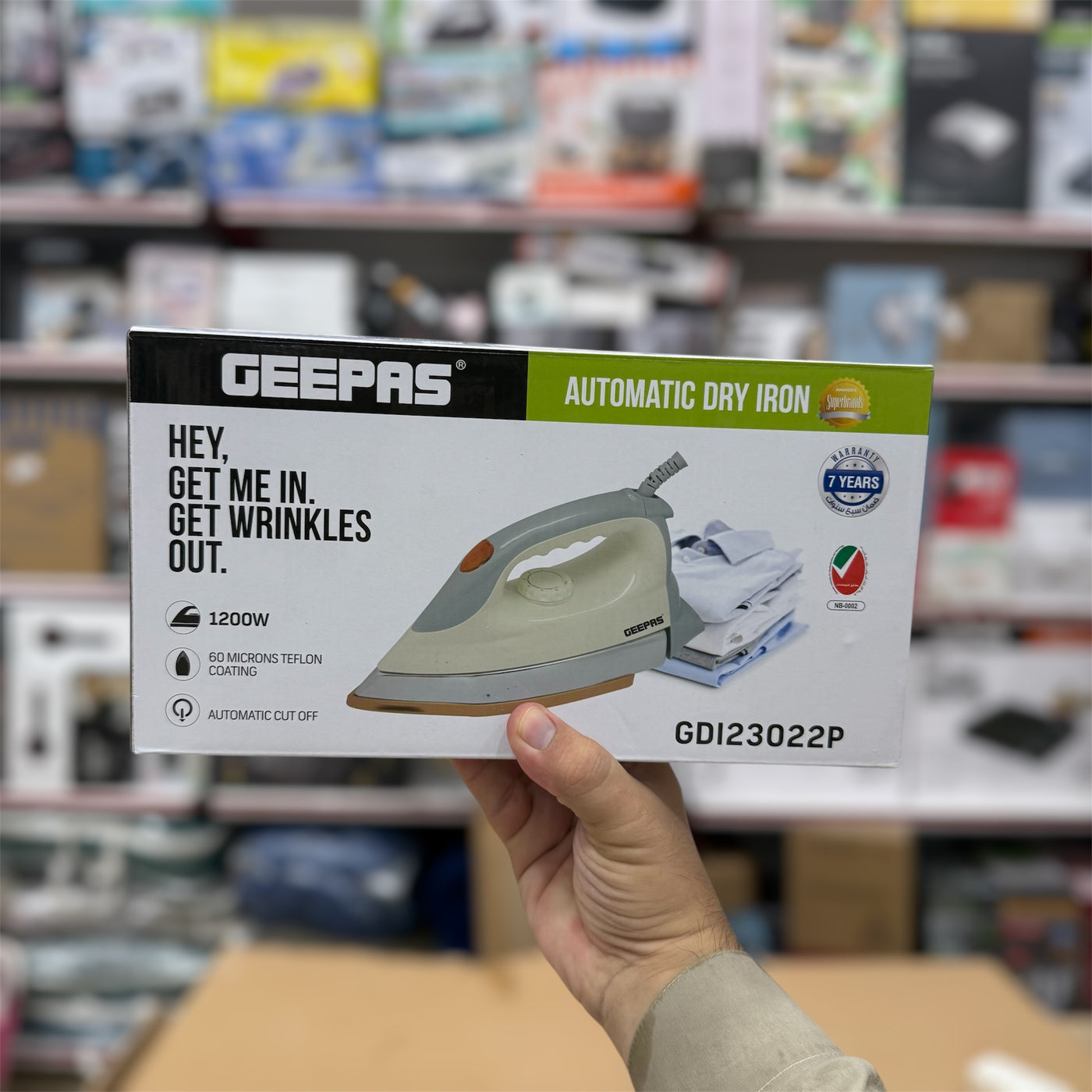Geepas Automatic Heavy Dry Iron-23022