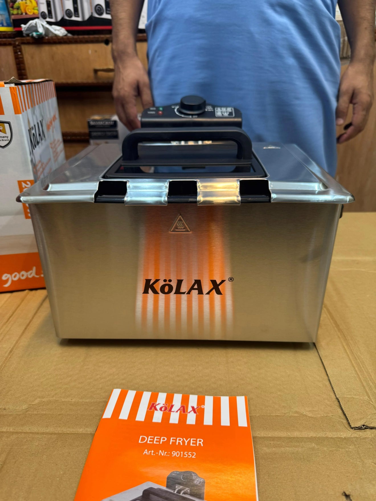 Kolax Germany 5L deep fryer with 3 basket