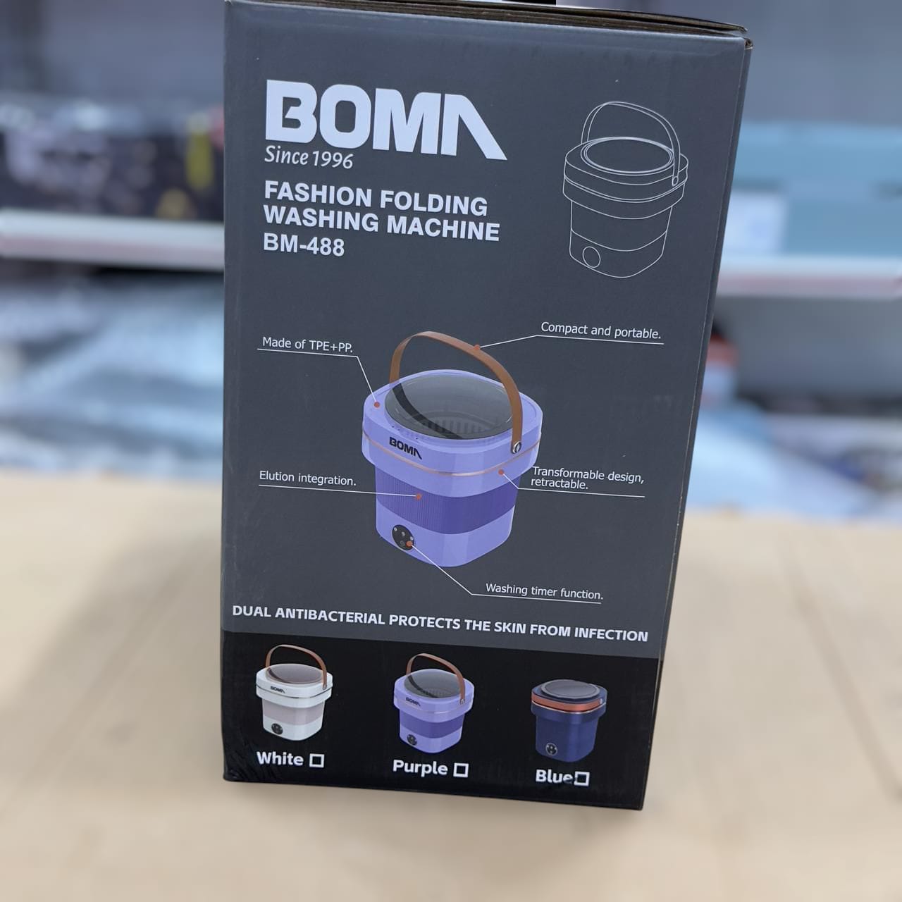 Boma 9L Fashion Folding Washing Machine