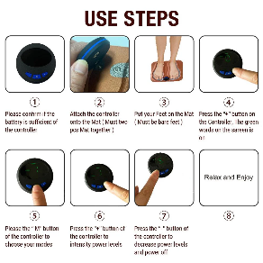 EMS Pulse Rechargeable Foot Massager with 6 Modes