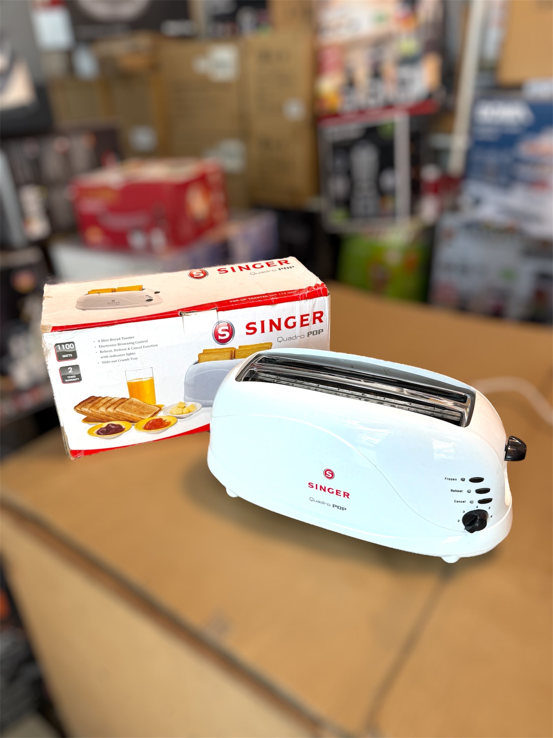 Singer 4 Slice Popup Toaster