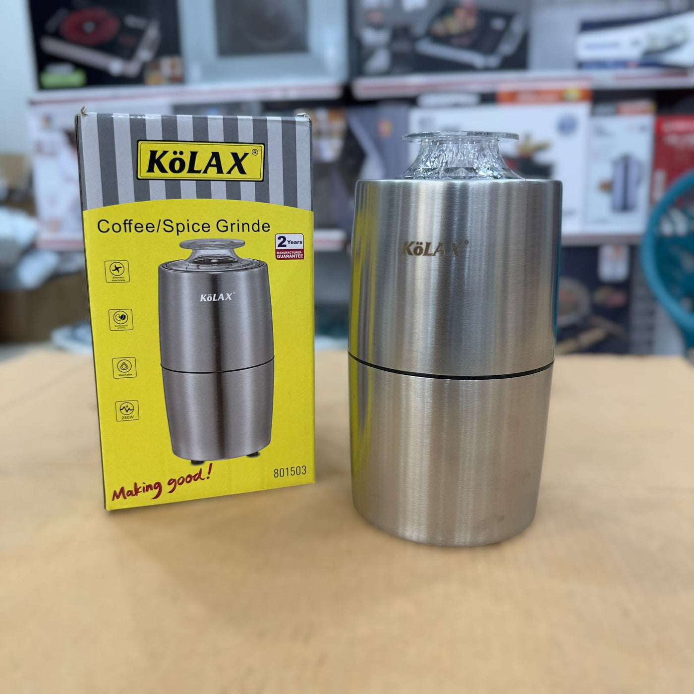 Kolax Stanless steel spice & Coffee Grinder