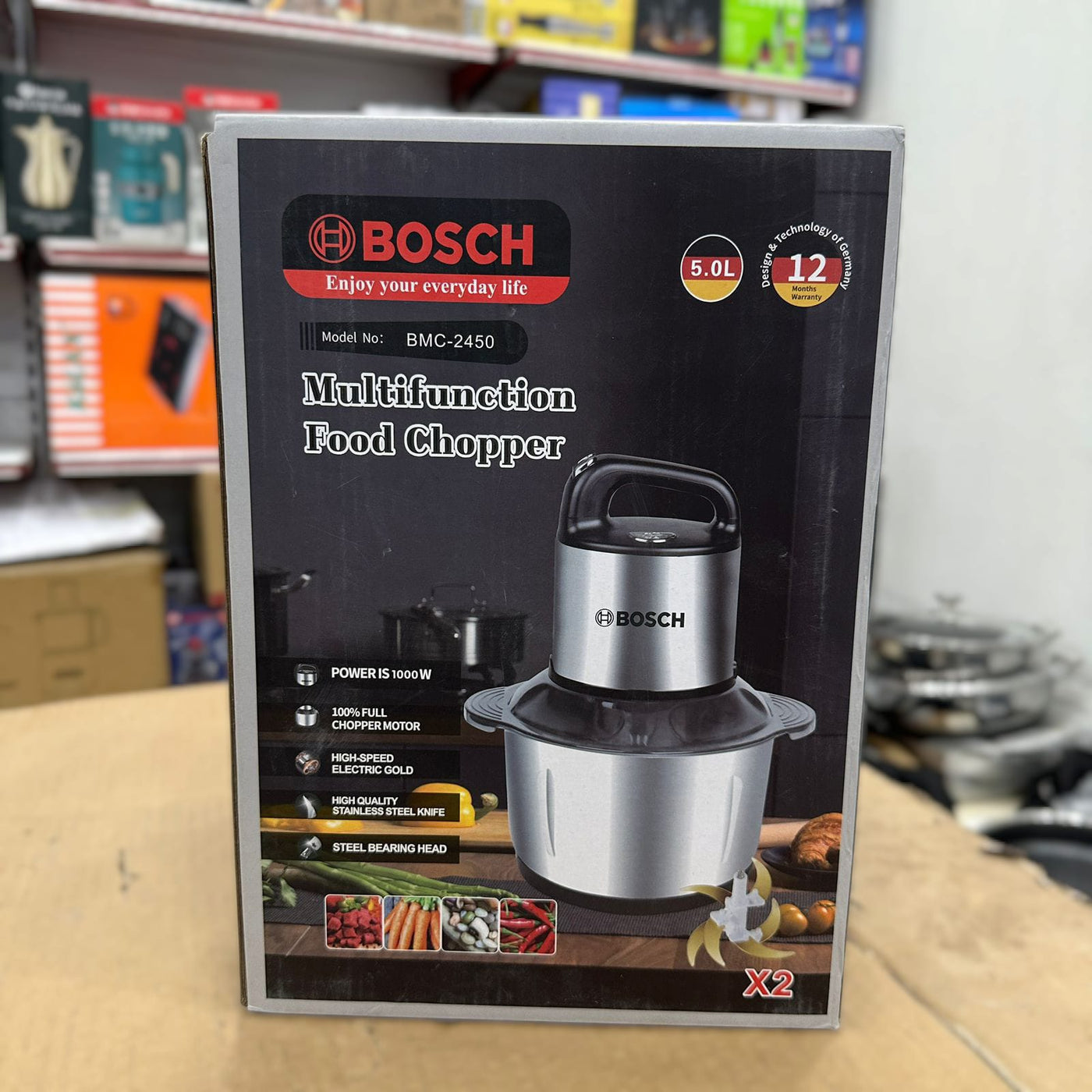 Booshh 5L Multifunction 2 Blades Food Chopper