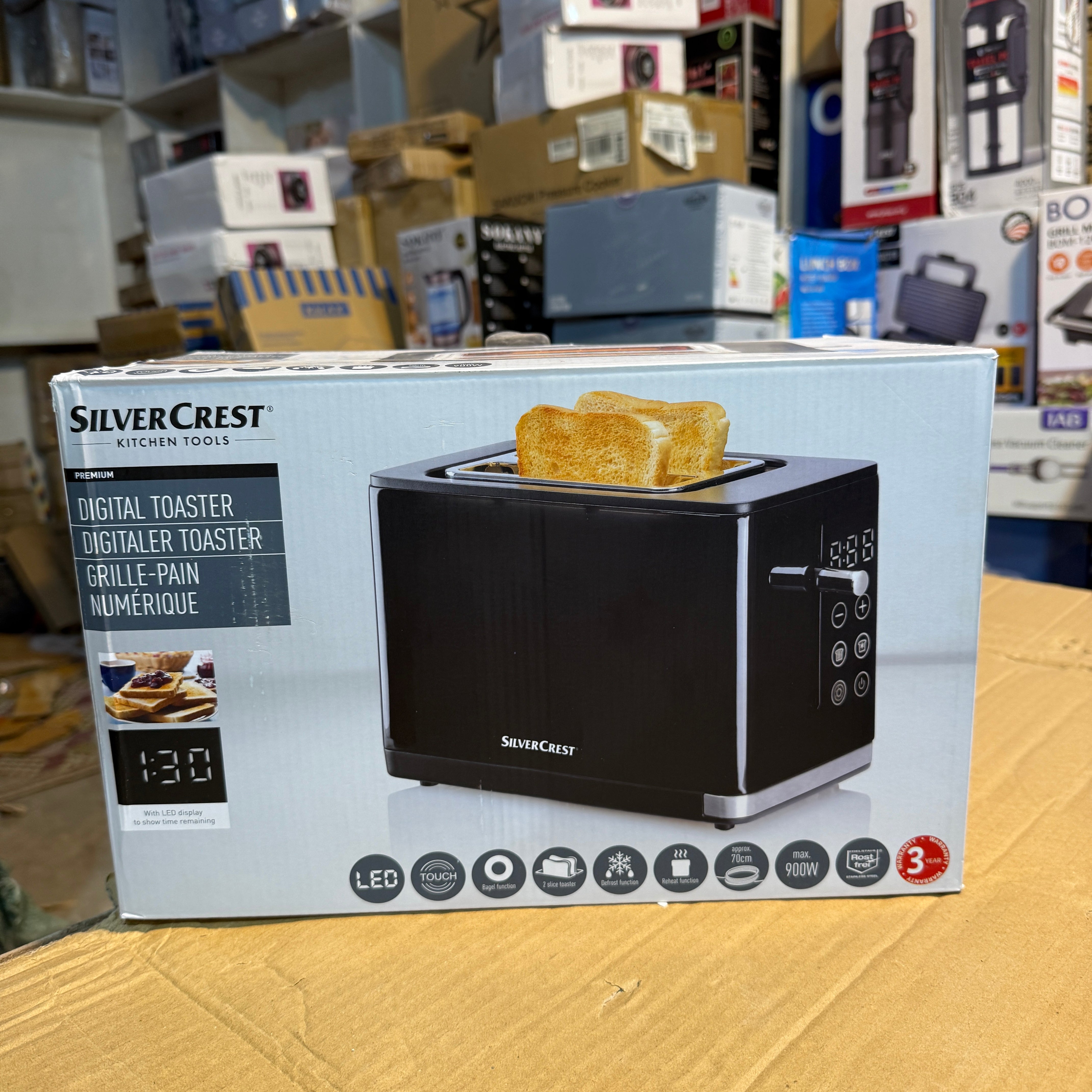 Silver Crest Digital Toaster