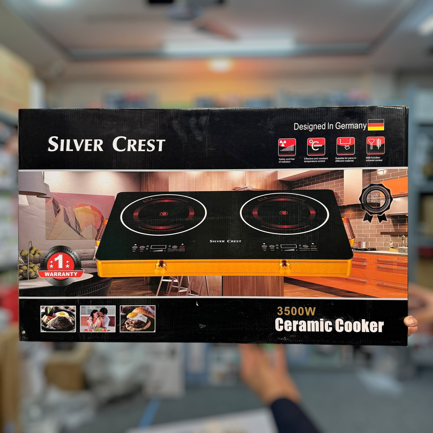 Silver Crest Double Burner Infrared Stove