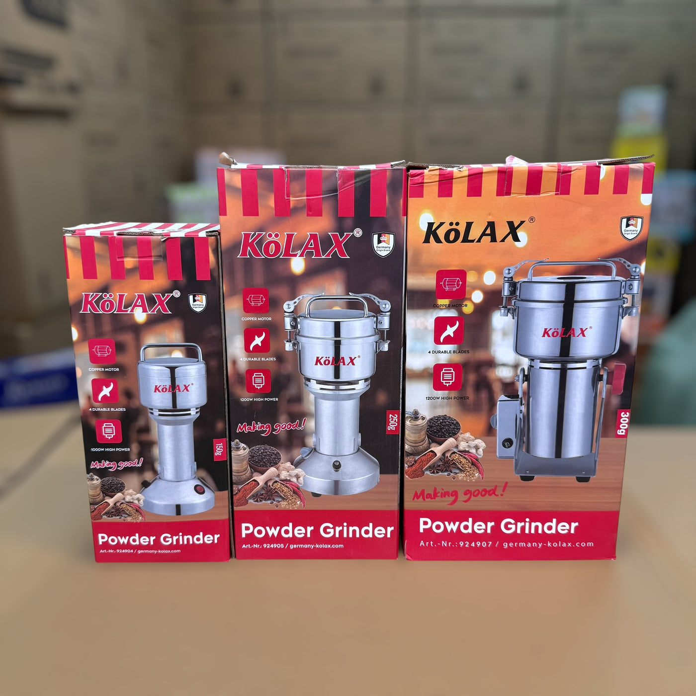 Kolax Stanless Steel Powder Grinder