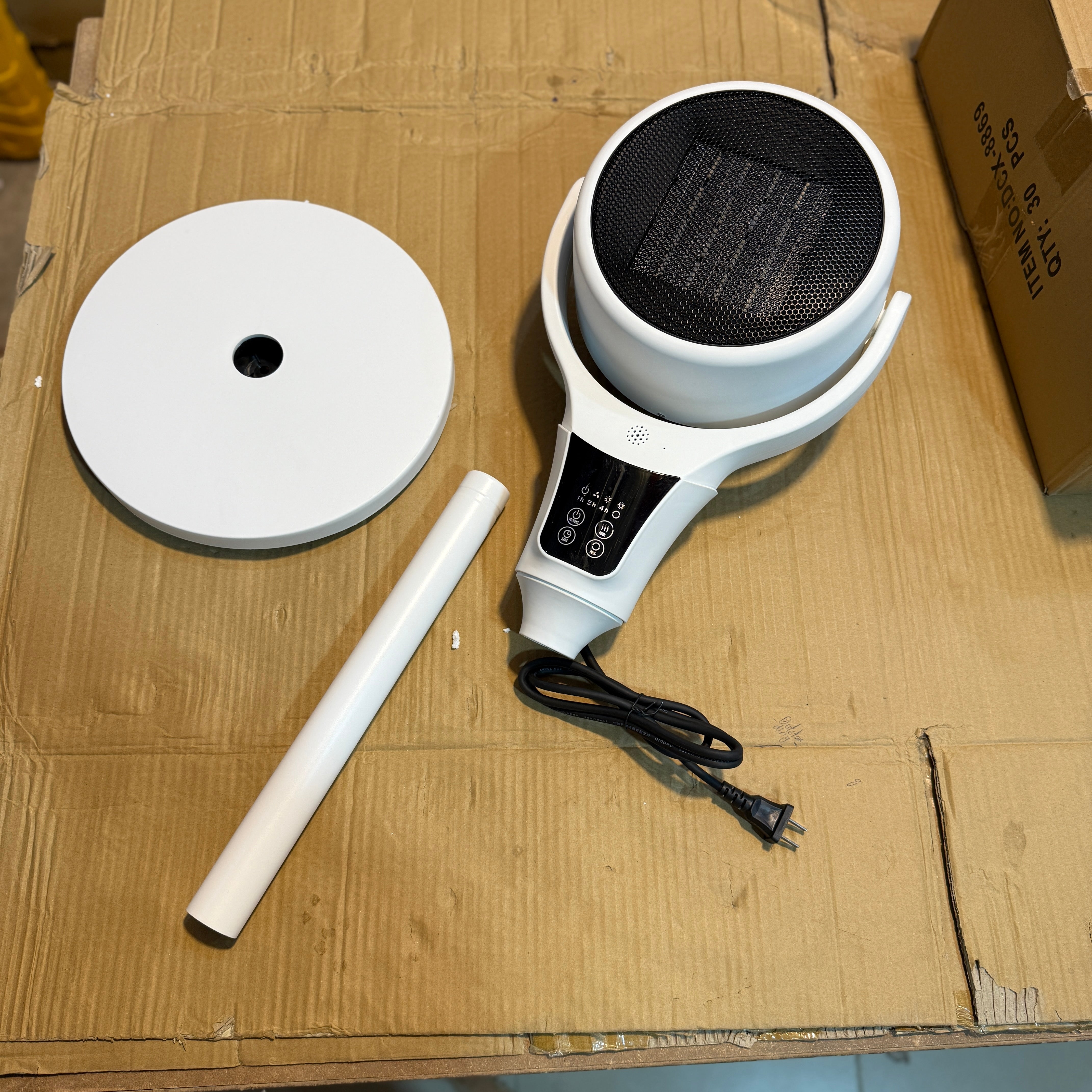 Lott Imported Digital Stand Fan Heater 30Inch