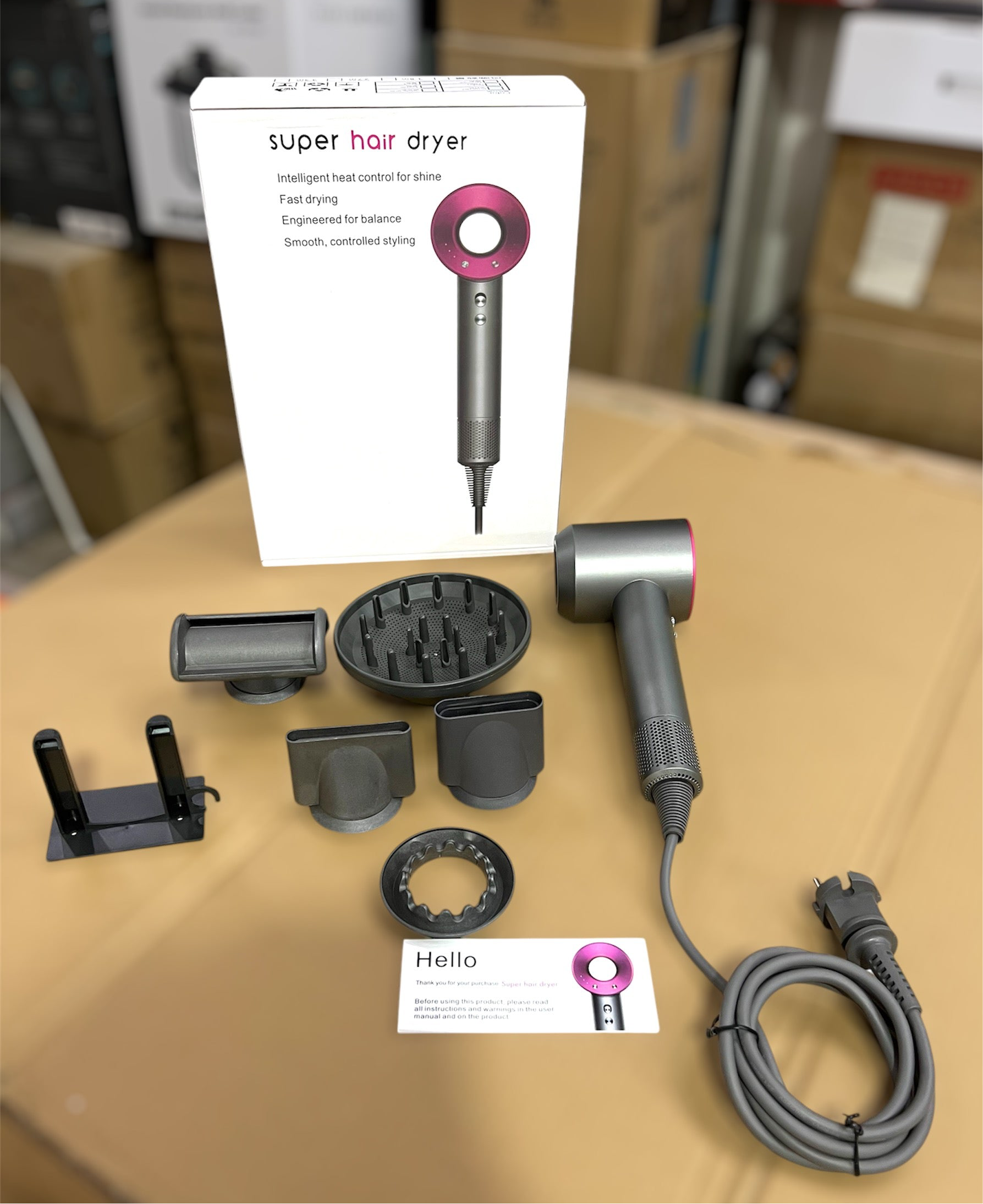 Lott Imported Leafless Hair Dryer Set 1600W