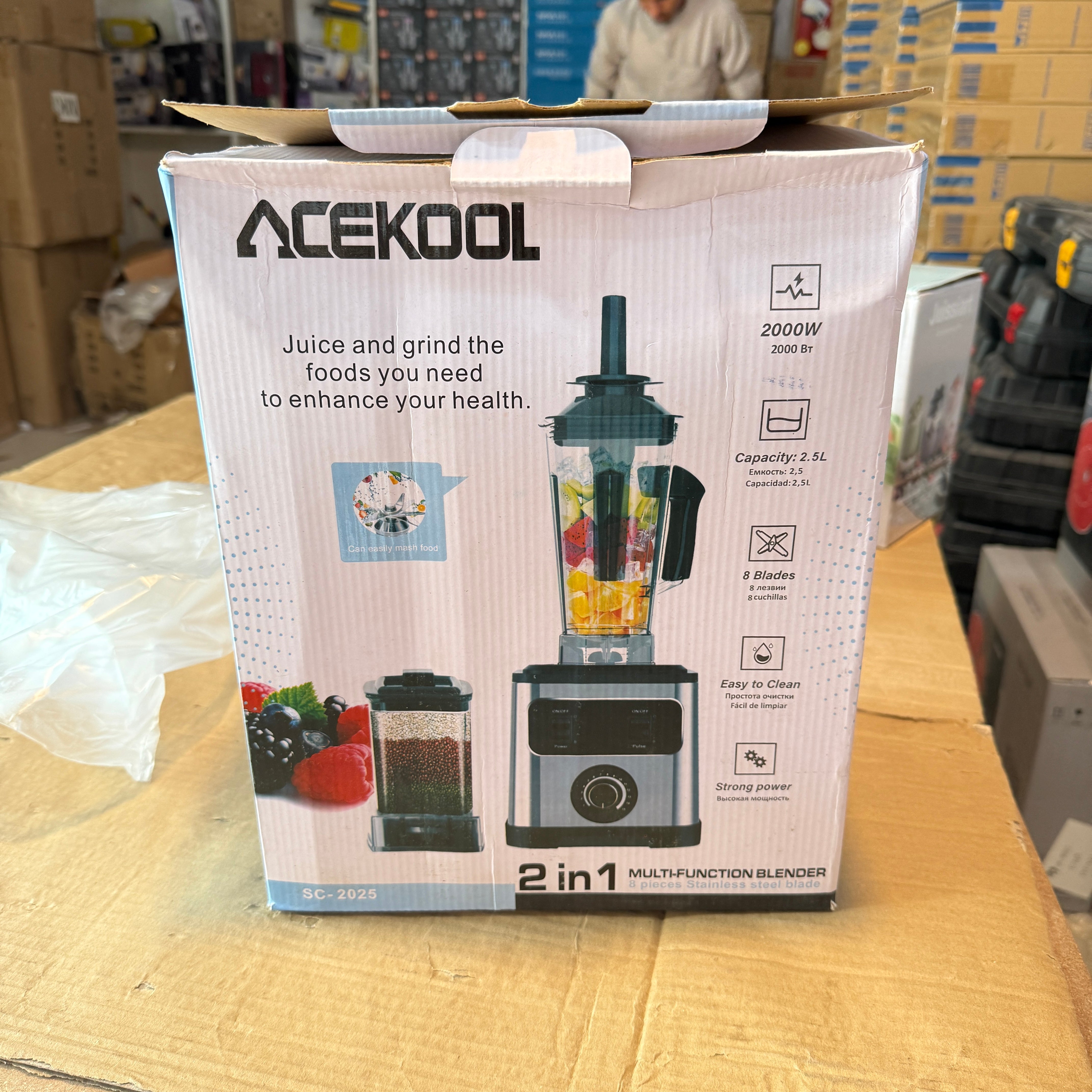 Acekool 2in1 Powerful Blender Set