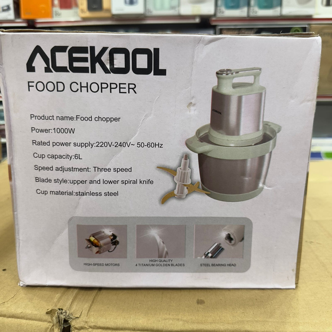 Acekool 6L Food Chopper AC-6060