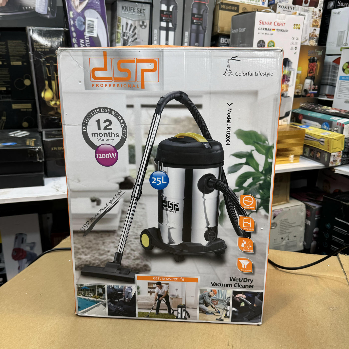 DSP 25L Wet & Dry Professional Vacuum Cleaner