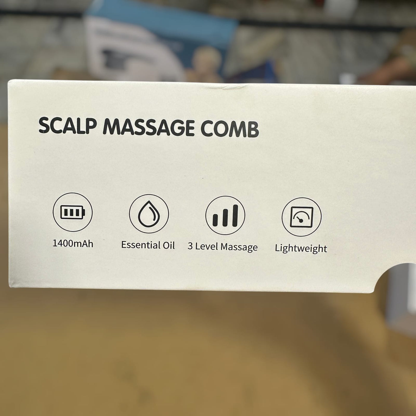 Lott Imported Rechargeable Scalp Massager Comb for Hair Growth