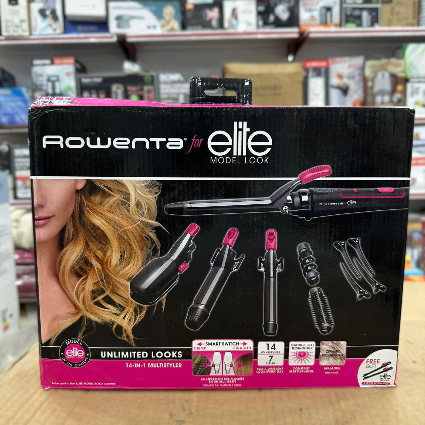 Lot Imported Rowenta 14in1 Hair Straightener Set