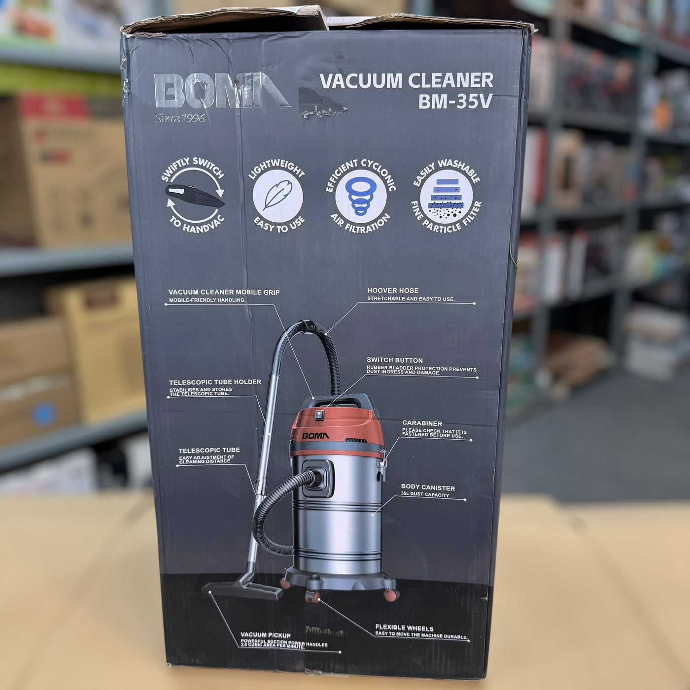 BOMA 35L Powerful Vacuum Cleaner
