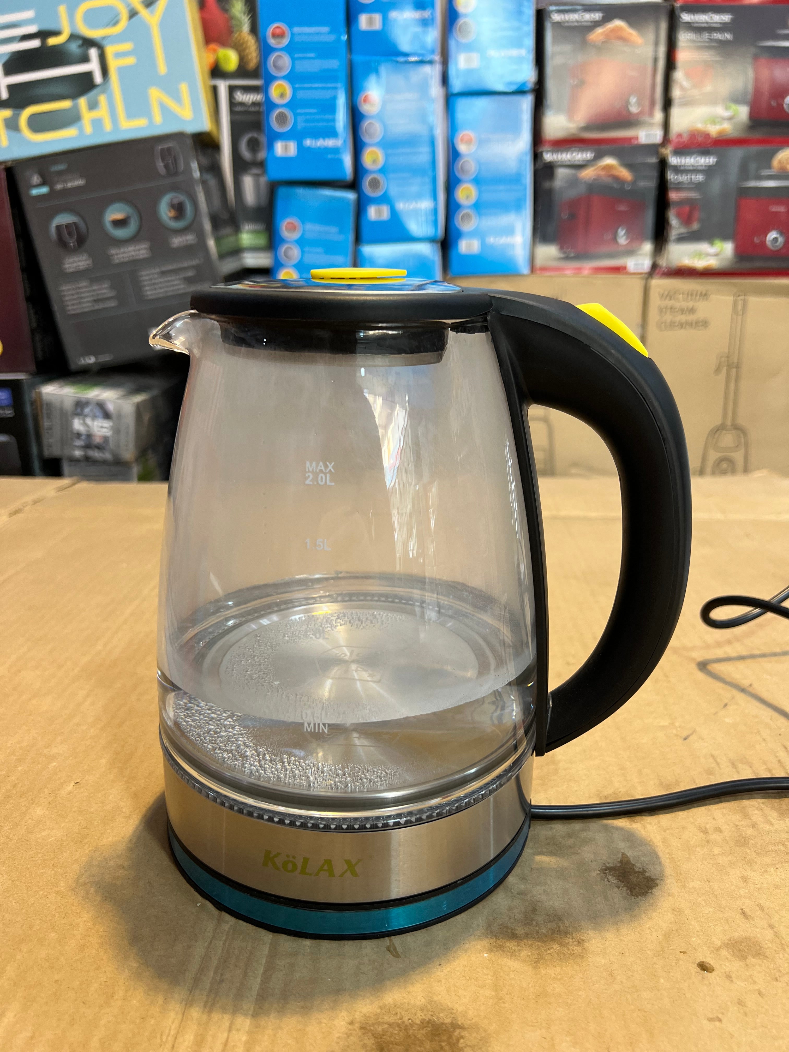 Kolax Germany Branded Transparent Electric Kettle