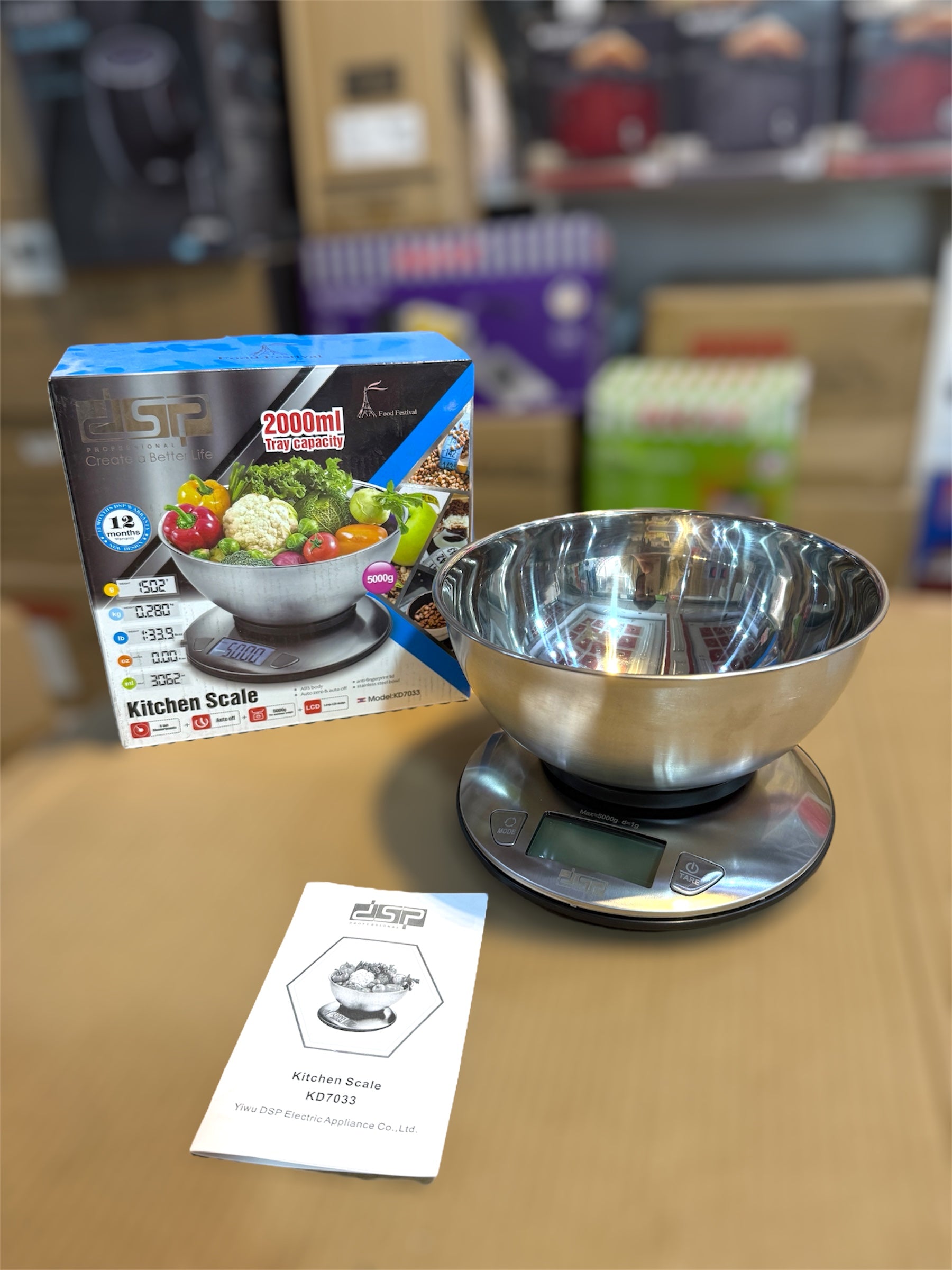 Dsp France Brand 5000g Digital Kitchen Scale