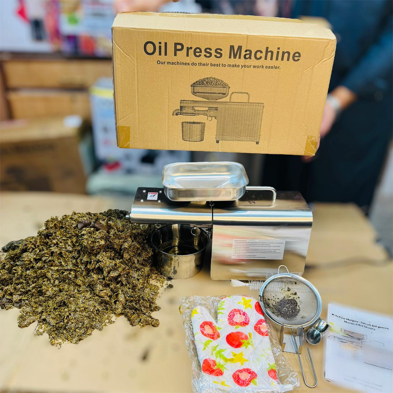 stainless steel oil press machine